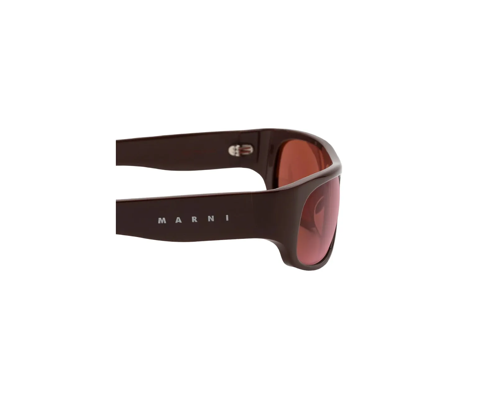 Marni QQ4 Uailus Brown Occhiali da sole Acetato Marrone Bordeaux Avvolgente - immagine 3