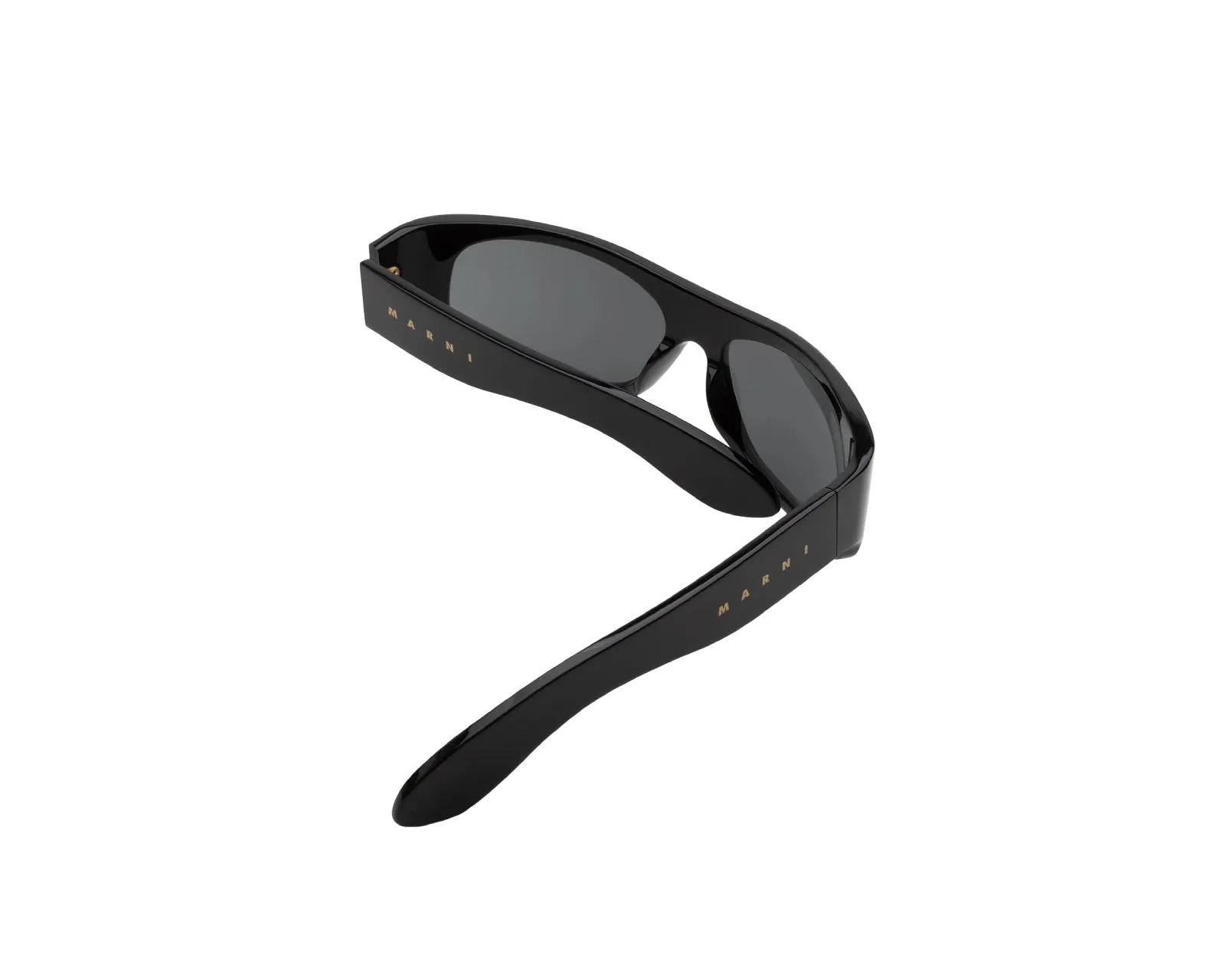 Marni B8R Uailus Black Occhiali da sole Acetato Nero Nero Avvolgente - immagine 3