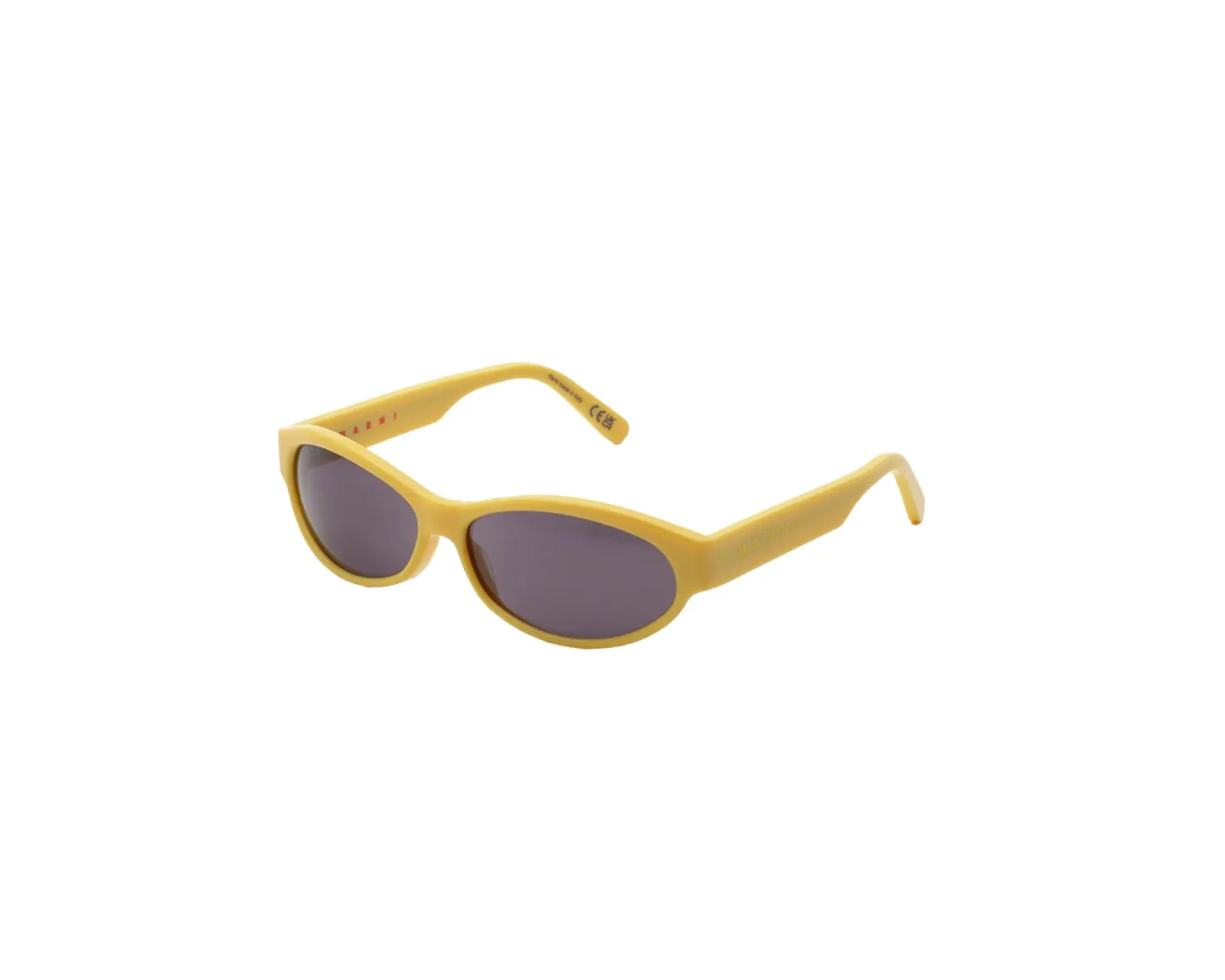 Marni A7S Ouzoud Yellow Occhiali da sole Acetato Giallo Grigio Geometrica - immagine 1