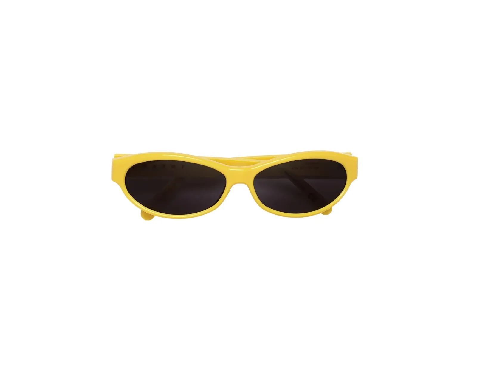 Marni A7S Ouzoud Yellow Occhiali da sole Acetato Giallo Grigio Geometrica - immagine 2