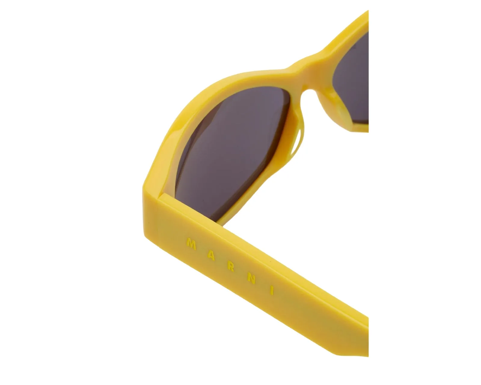 Marni A7S Ouzoud Yellow Occhiali da sole Acetato Giallo Grigio Geometrica - immagine 3
