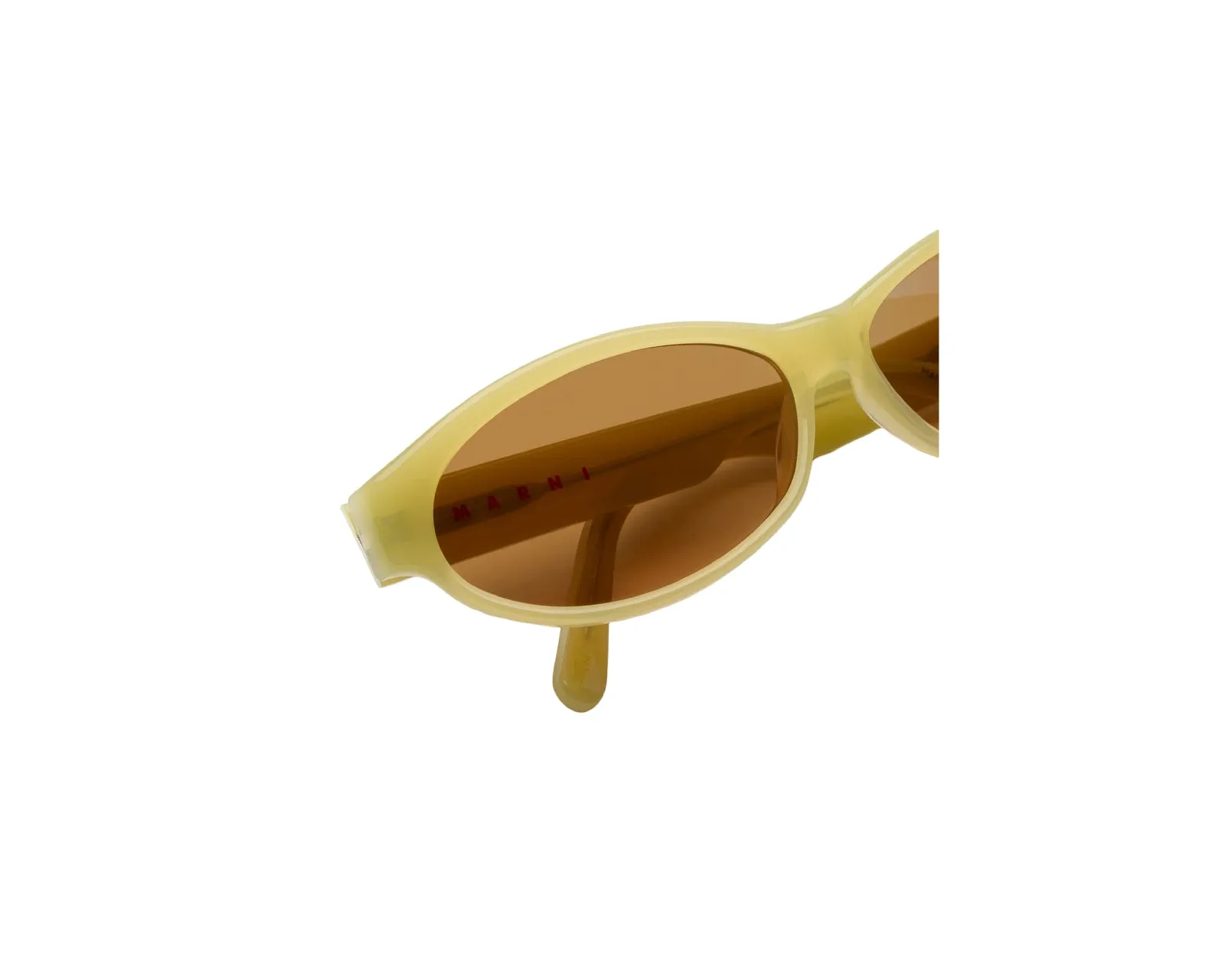 Marni MA4 Ouzoud Green Occhiali da sole Acetato Verde Marrone Geometrica - immagine 3