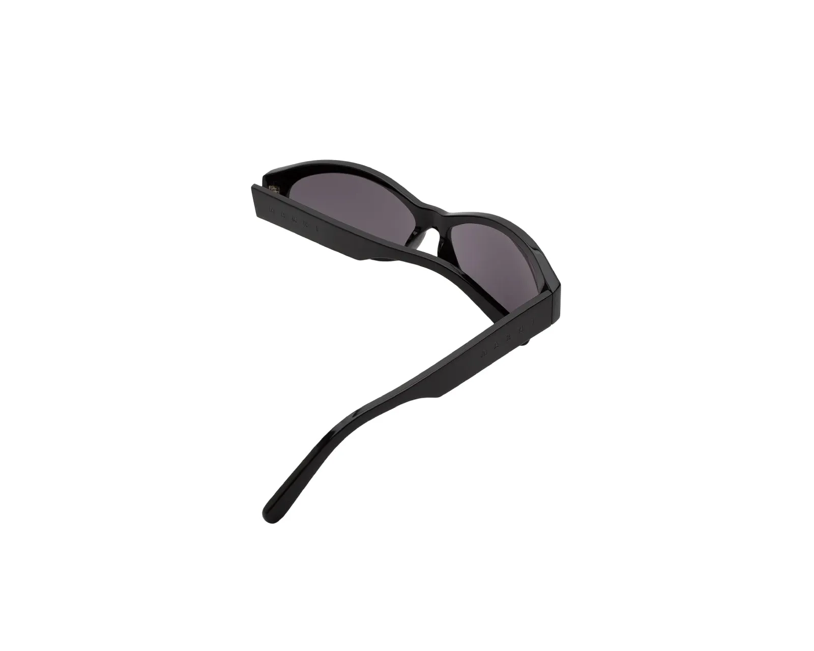 Marni ZBU Ouzoud Black Occhiali da sole Acetato Nero Grigio Geometrica - immagine 3