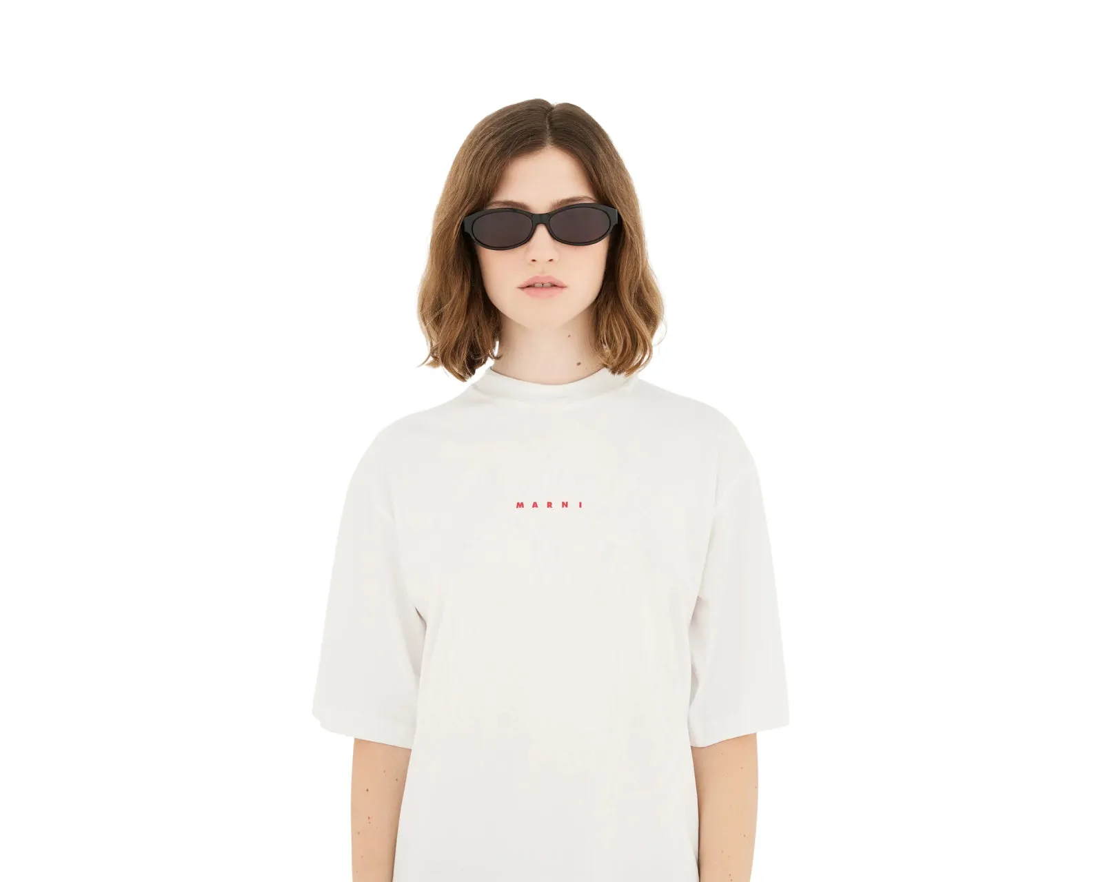 Marni ZBU Ouzoud Black Occhiali da sole Acetato Nero Grigio Geometrica - immagine 4