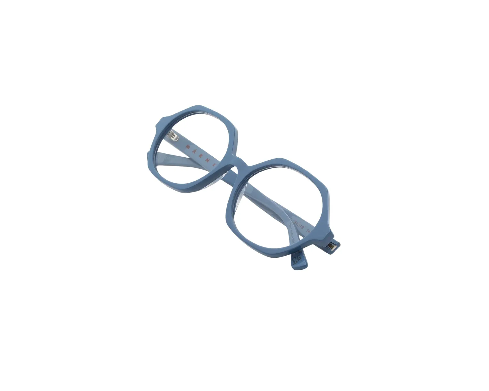 Marni D2U Nabaro Light Blue Montature da vista Acetato Azzurro Geometrica - immagine 3