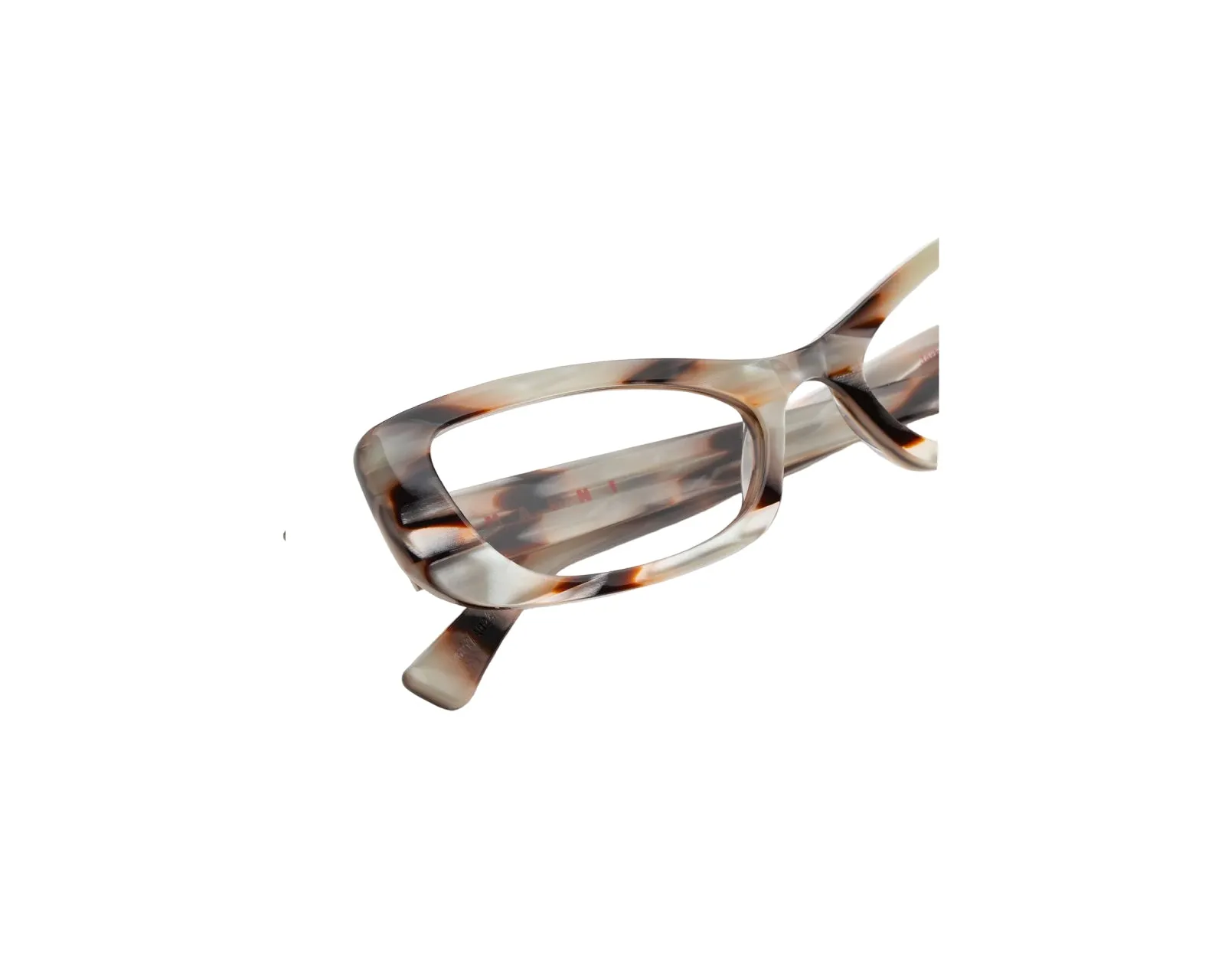 Marni GRY Jarbek Shell Montature da vista Acetato Grigio Squadrata - immagine 3