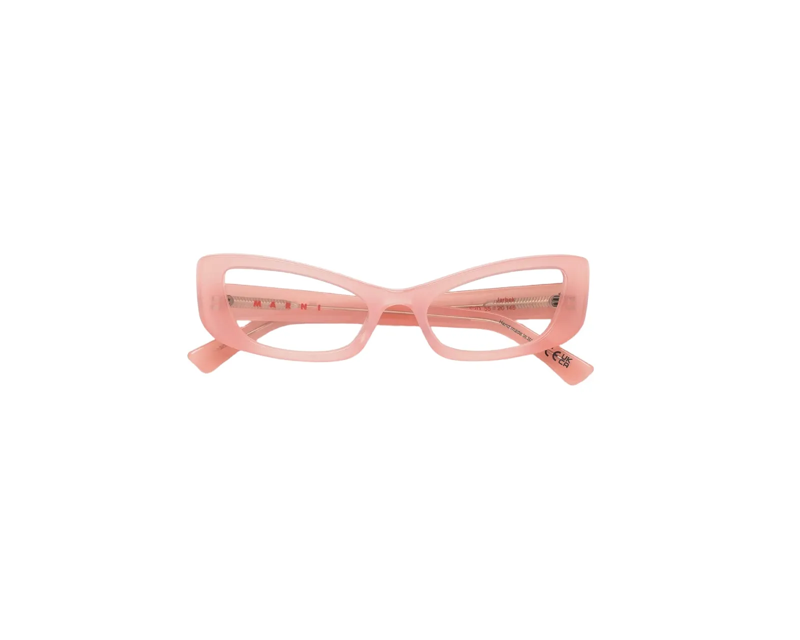 Marni S3D Jarbek Pink Montature da vista Acetato Rosa Squadrata - immagine 2