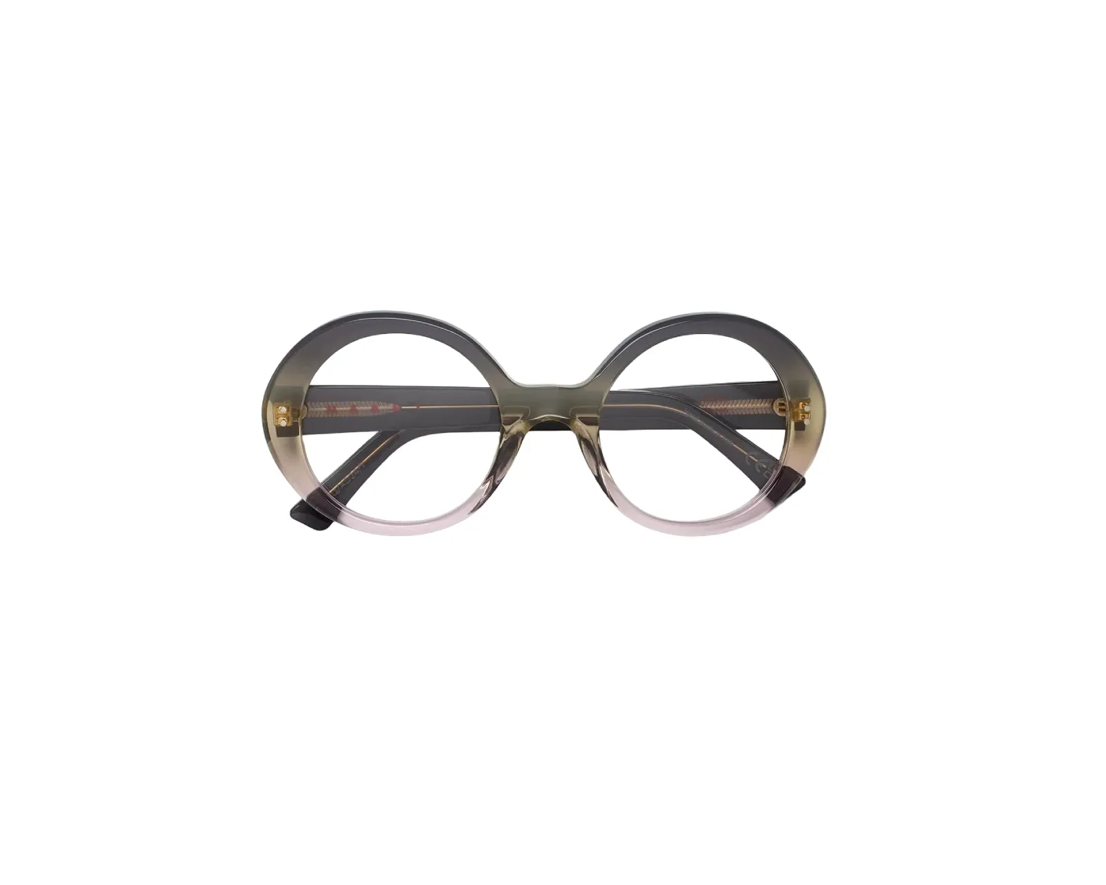 Marni G5Q Eobilo Yellow Faded Montature da vista Acetato Grigio Rotonda - immagine 2