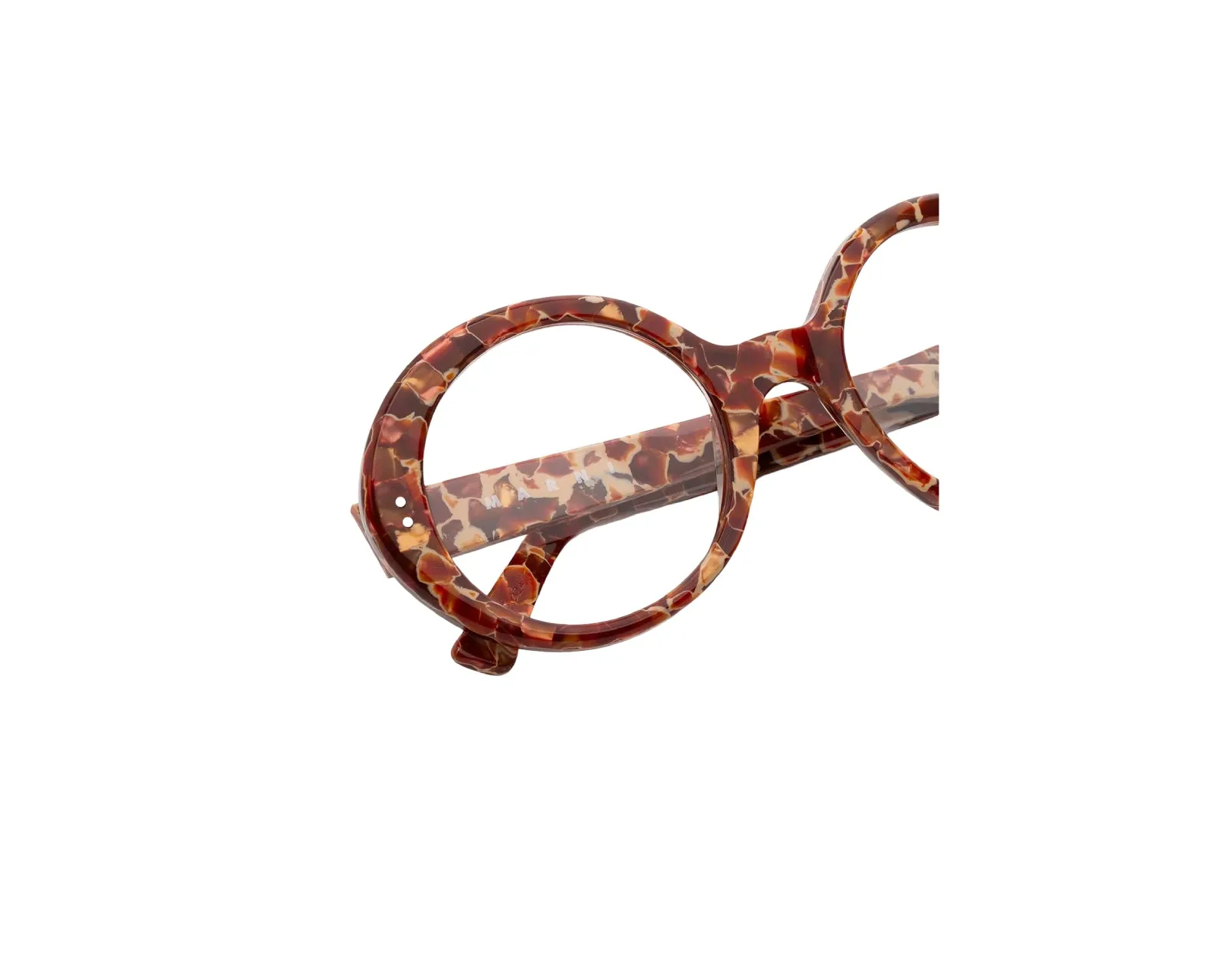 Marni 5RE Eobilo Lava Montature da vista Acetato Havana Rotonda - immagine 3
