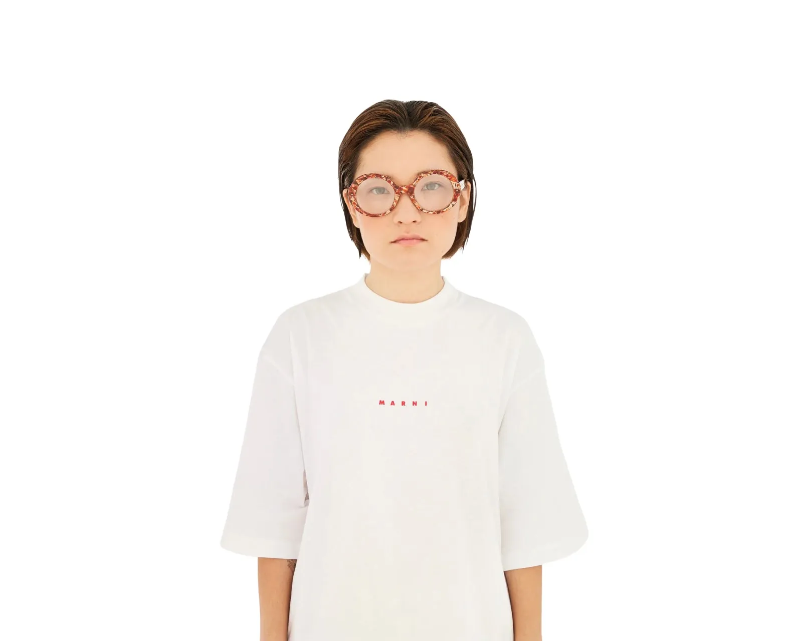Marni 5RE Eobilo Lava Montature da vista Acetato Havana Rotonda - immagine 4