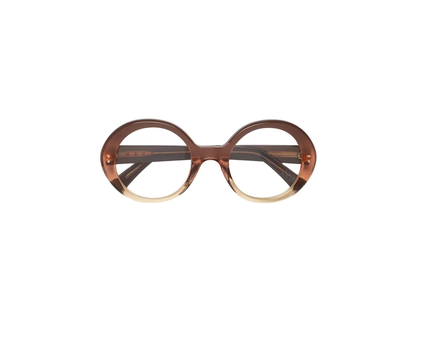Marni IBR Eobilo Brown Faded Montature da vista Acetato Marrone Rotonda - immagine 2