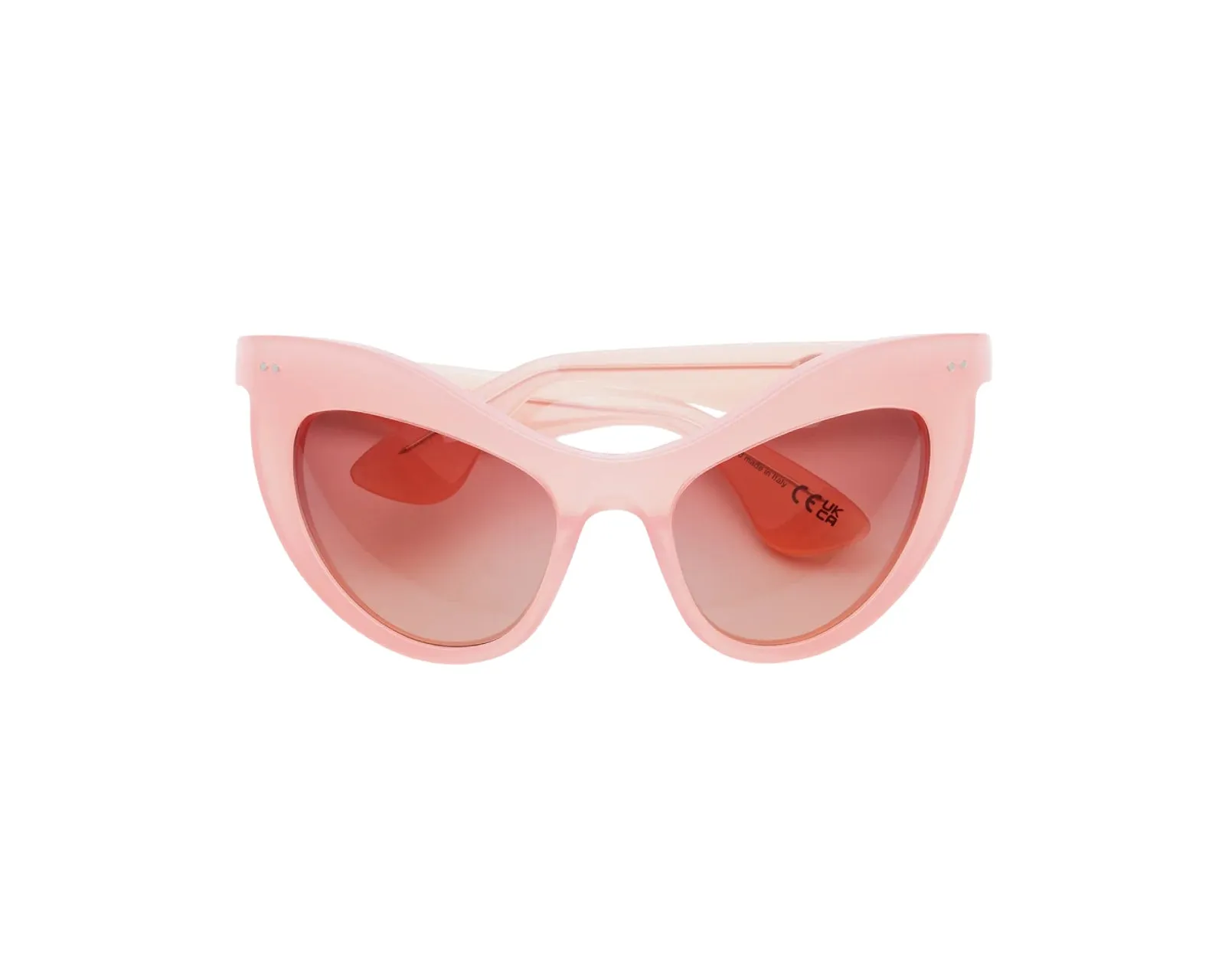 Marni IS5 Holoholona Pink Occhiali da sole Acetato Rosa Rosa Geometrica Sfumato - immagine 2