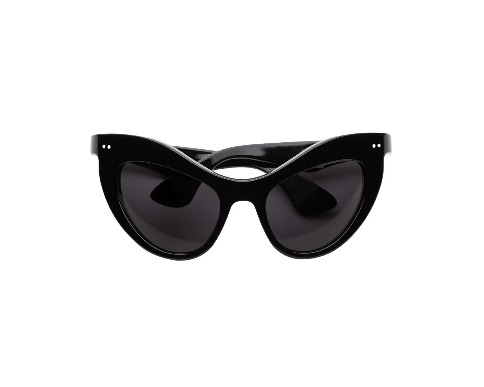 Marni N96 Holoholona Black Occhiali da sole Acetato Nero Grigio Geometrica - immagine 2