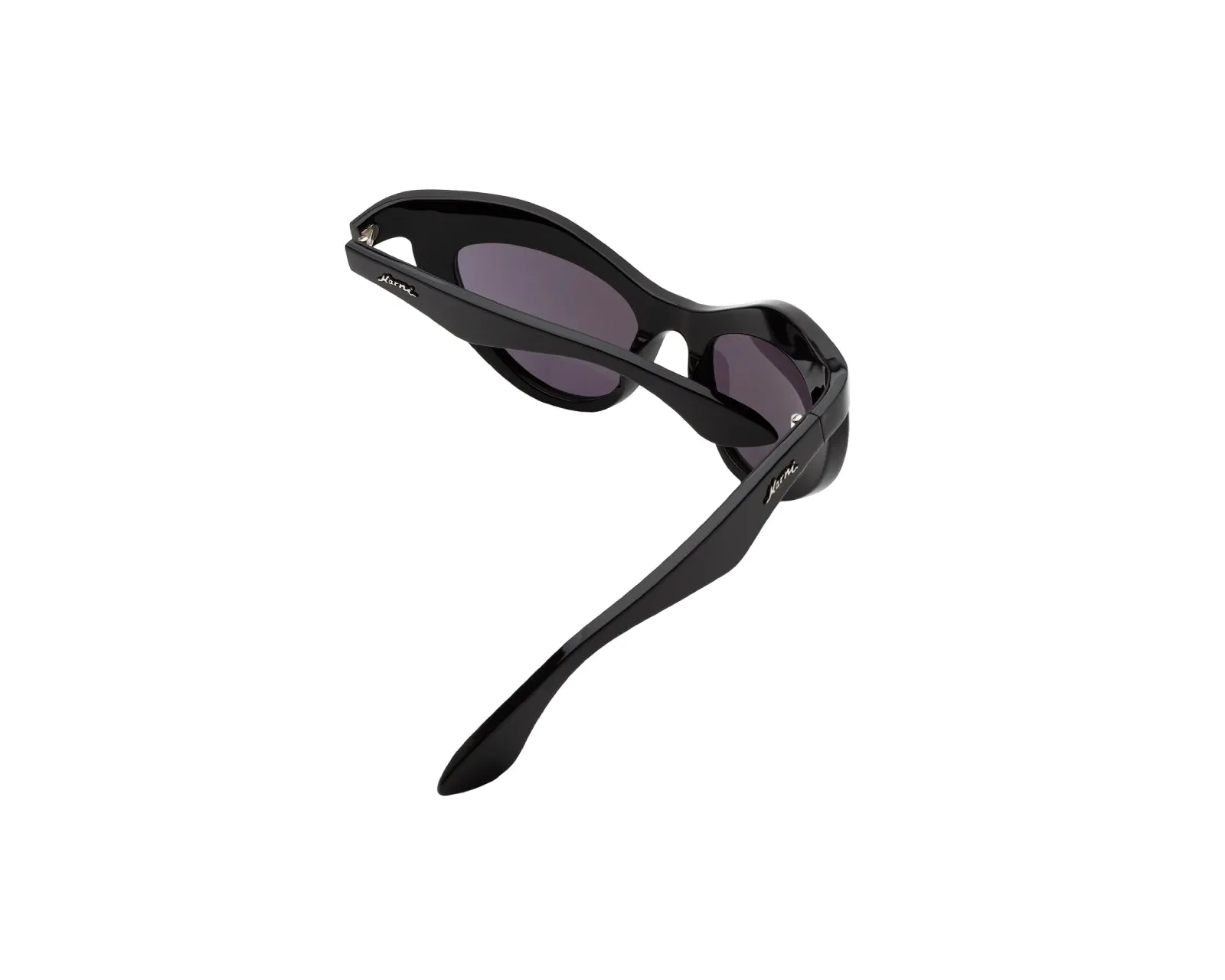 Marni N96 Holoholona Black Occhiali da sole Acetato Nero Grigio Geometrica - immagine 3