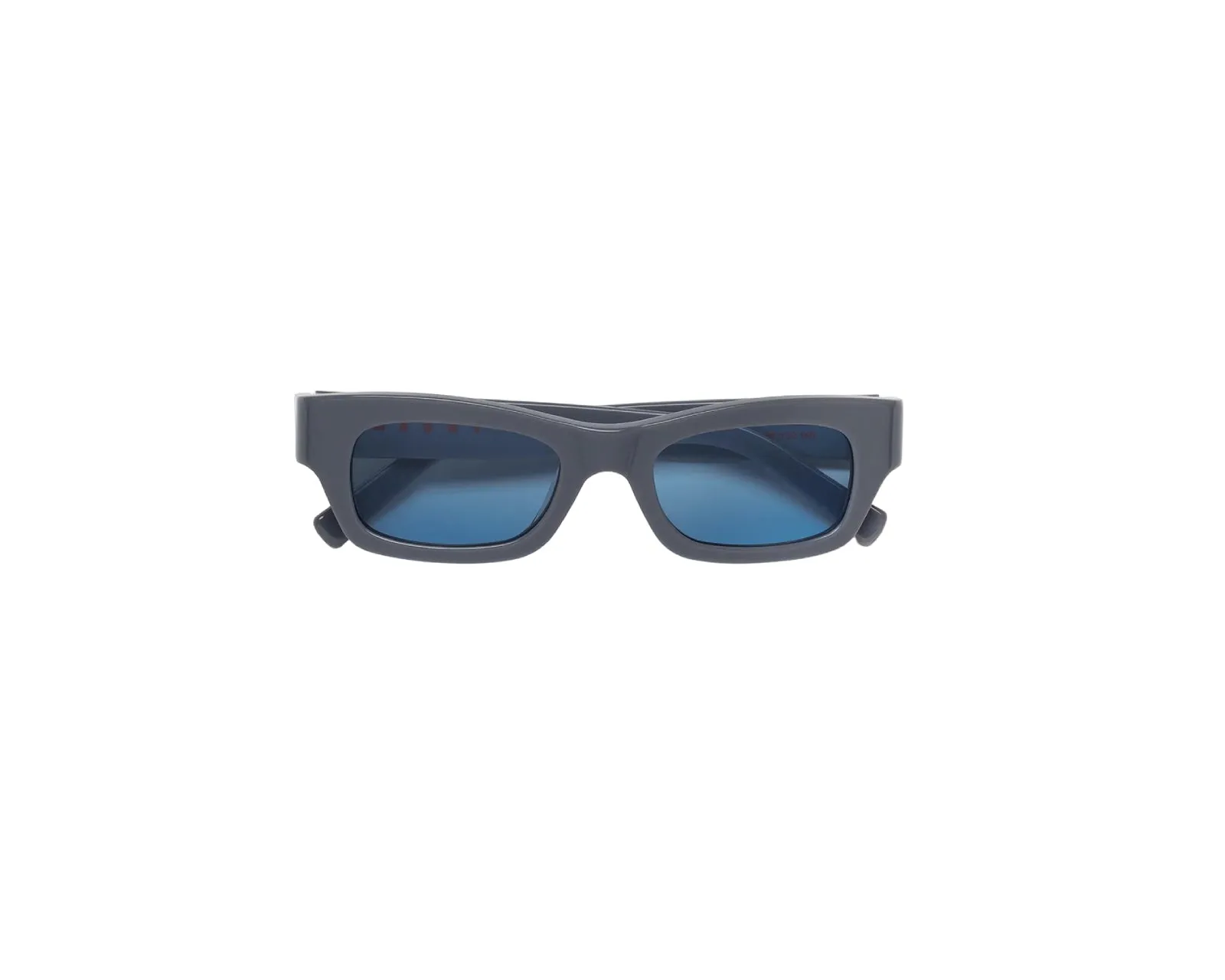 Marni EWC Haicli Grey Occhiali da sole Acetato Grigio Azzurro Squadrata - immagine 2