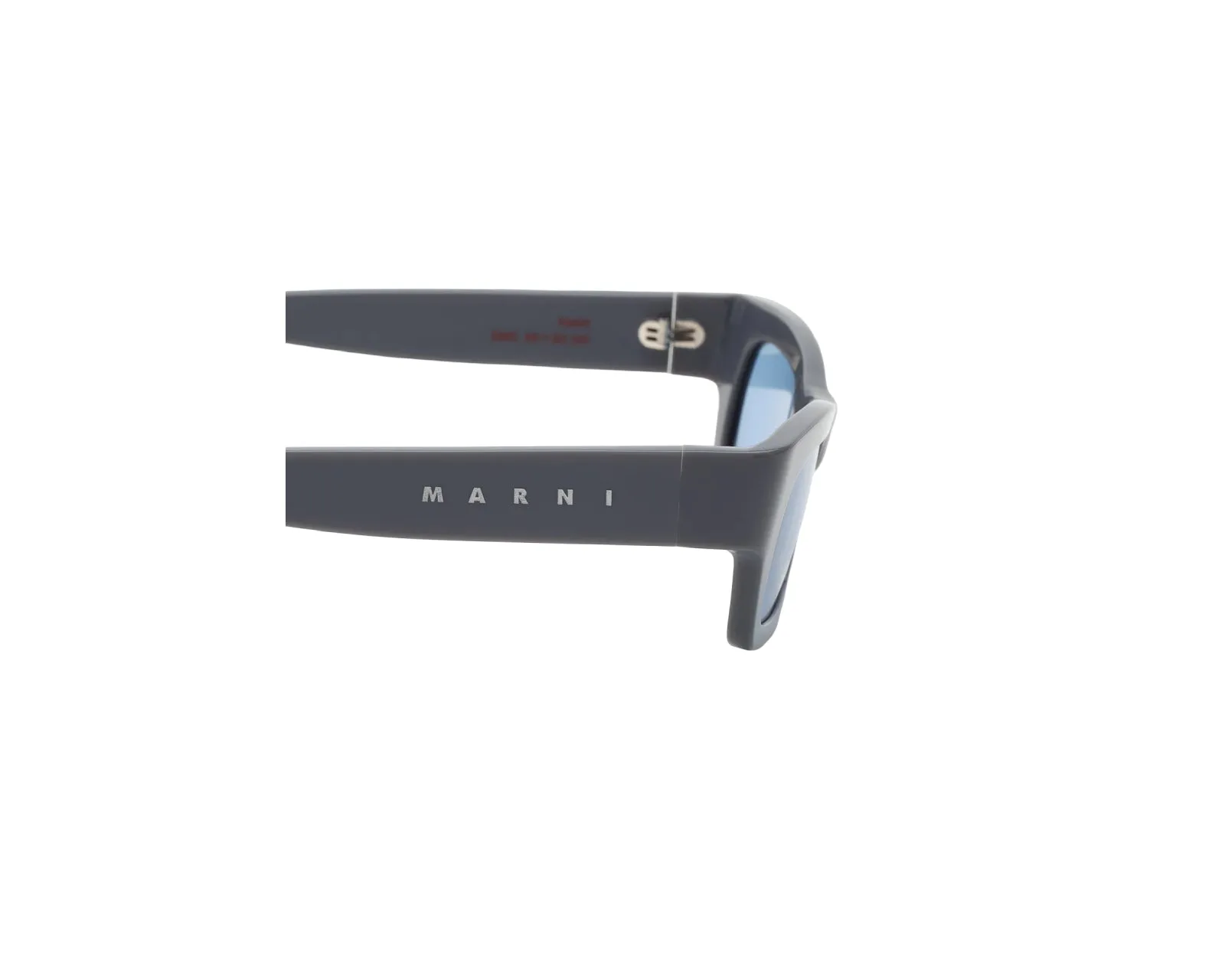 Marni EWC Haicli Grey Occhiali da sole Acetato Grigio Azzurro Squadrata - immagine 3