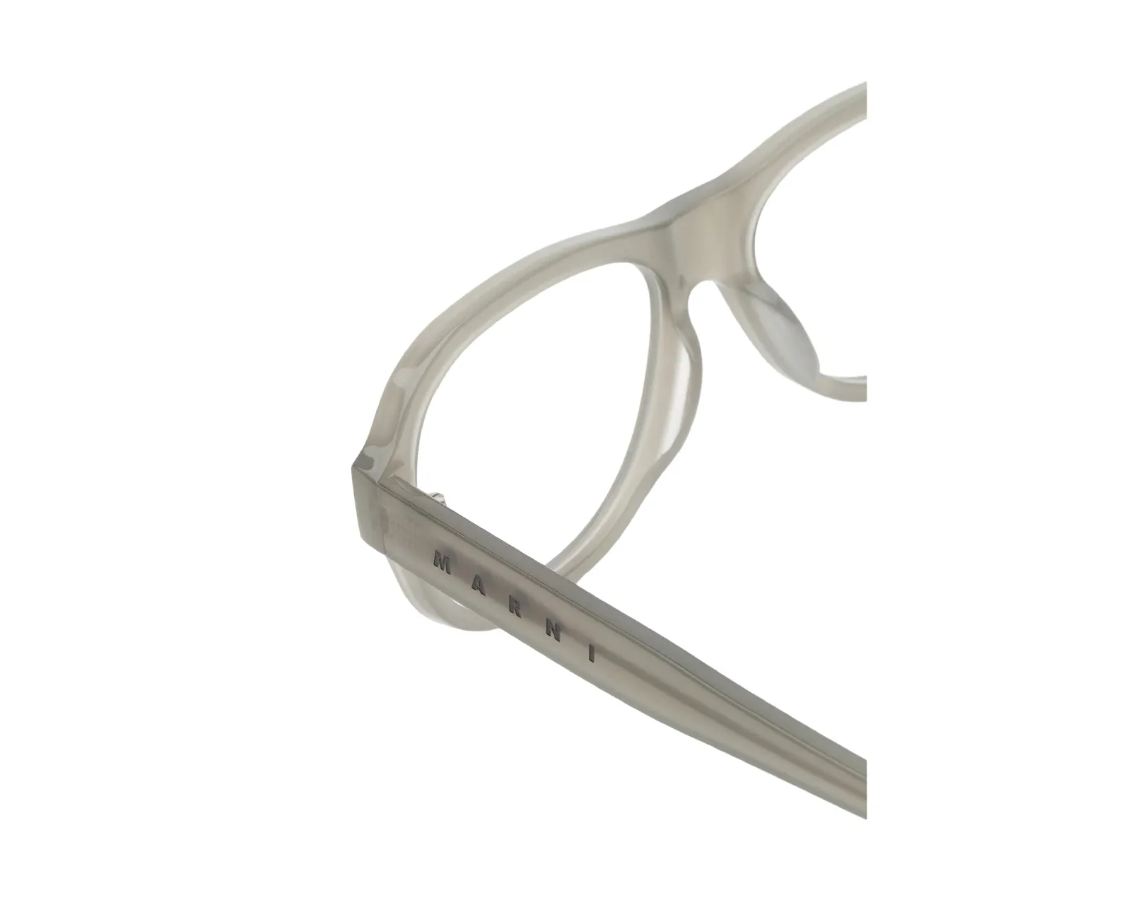 Marni AHX Azotl Light Grey Montature da vista Acetato Grigio Geometrica - immagine 3