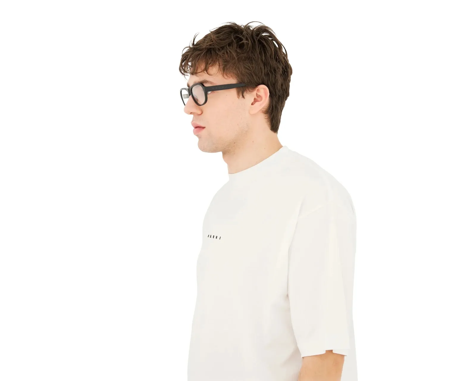 Marni 0QW Azotl Black Montature da vista Acetato Nero Geometrica - immagine 4