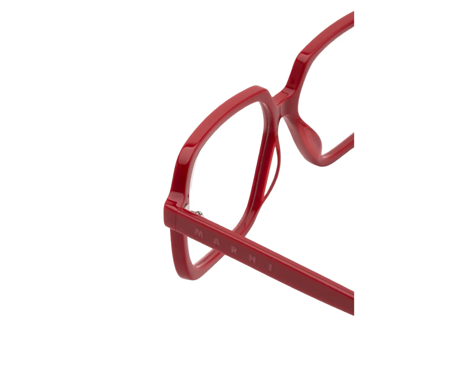 Marni IUF Arixo Red Montature da vista Acetato Rosso Squadrata - immagine 3