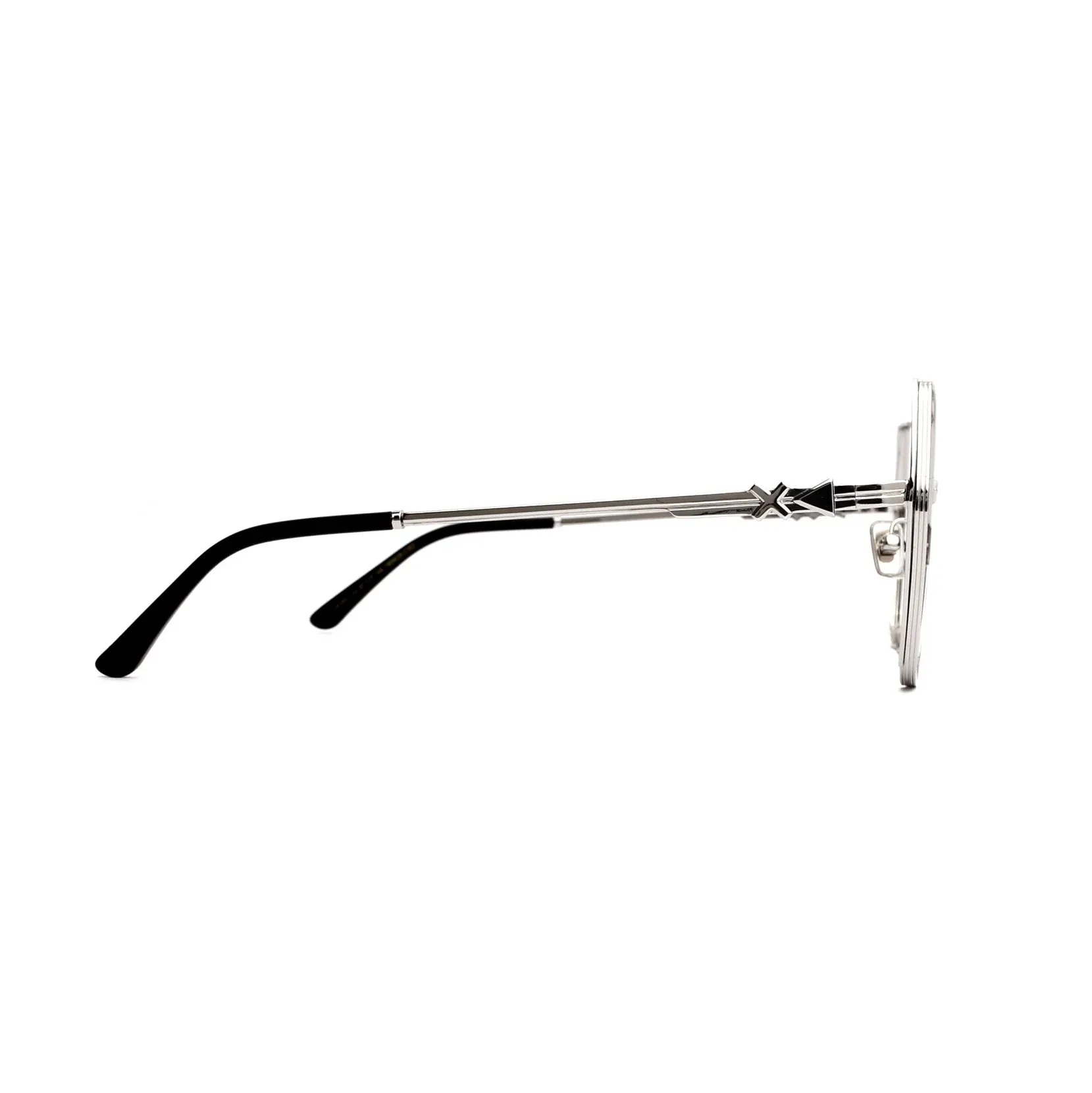 XLAB Midway Occhiali da sole Metallo Argento Fumo Squadrata Polarizzata - immagine 3