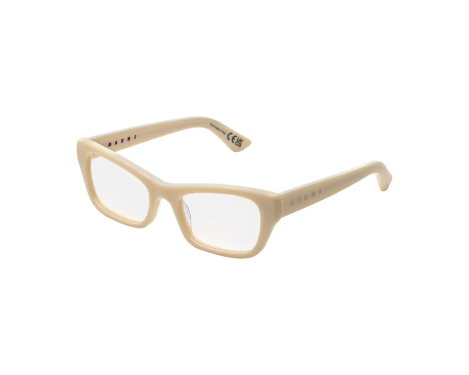 Marni 1SL Akelu Cream Montature da vista Acetato Avorio Squadrata - immagine 1