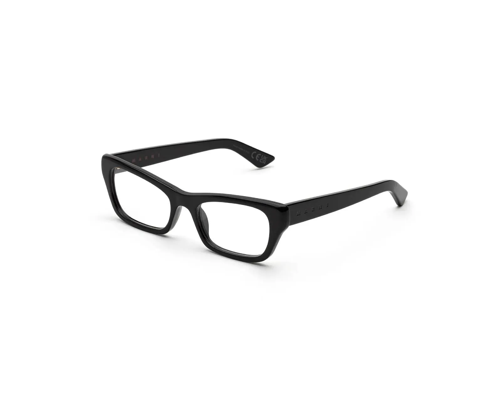Marni BUS Akelu Black Montature da vista Acetato Nero Squadrata - immagine 1