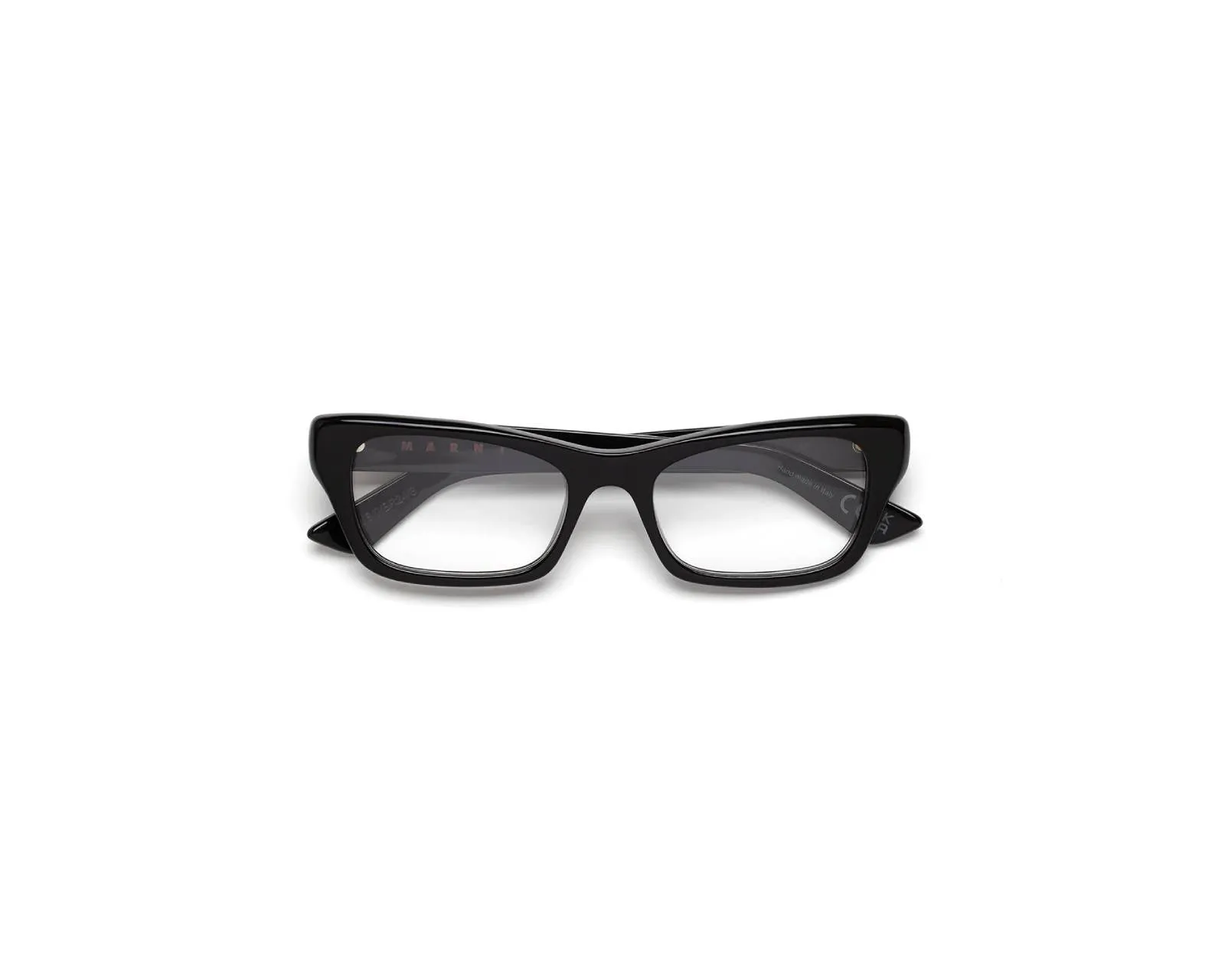 Marni BUS Akelu Black Montature da vista Acetato Nero Squadrata - immagine 2