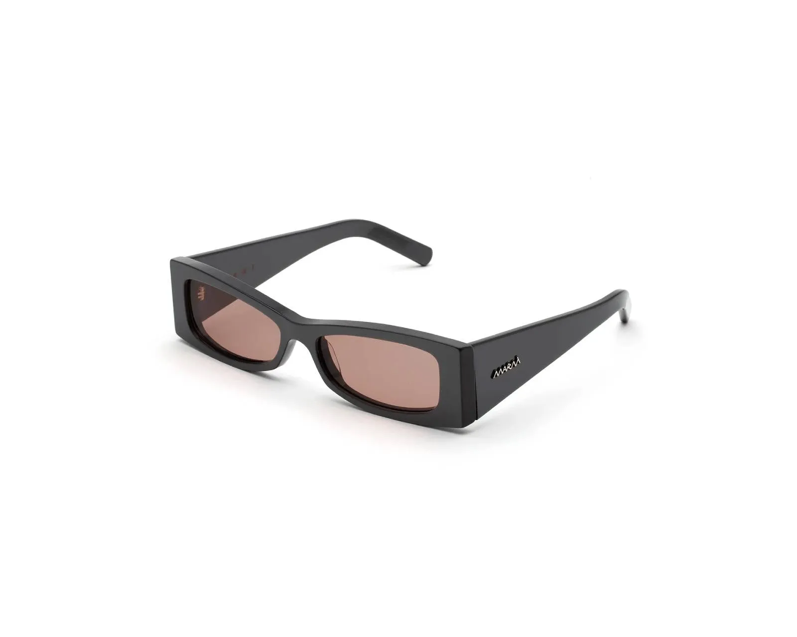 Marni SEI Zokoa Solid Grey Occhiali da sole Acetato Grigio Rosso Squadrata - immagine 1