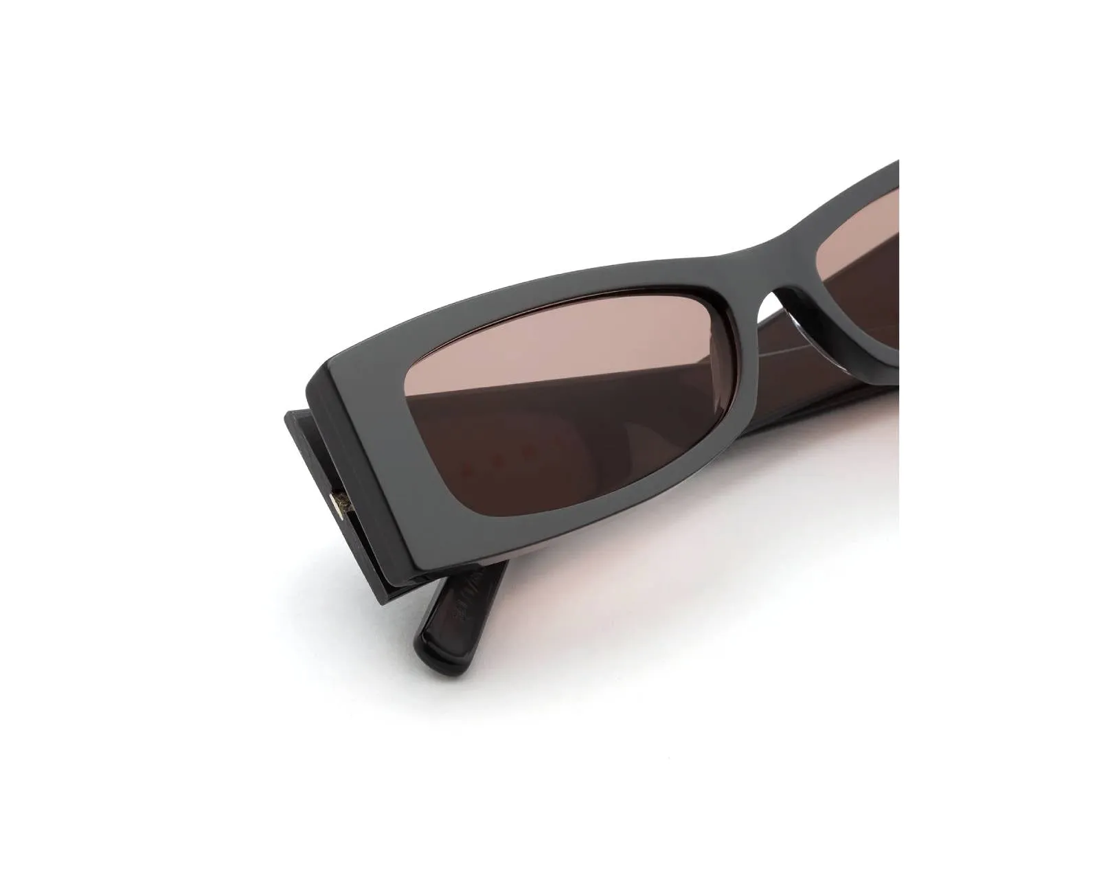 Marni SEI Zokoa Solid Grey Occhiali da sole Acetato Grigio Rosso Squadrata - immagine 3
