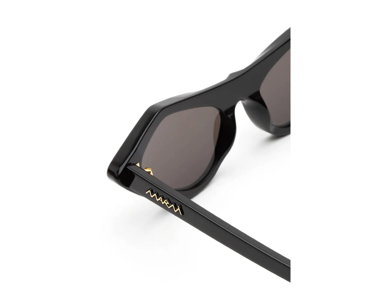 Marni P86 Tikbarri Black Occhiali da sole Acetato Nero Nero Cat Eye - immagine 3