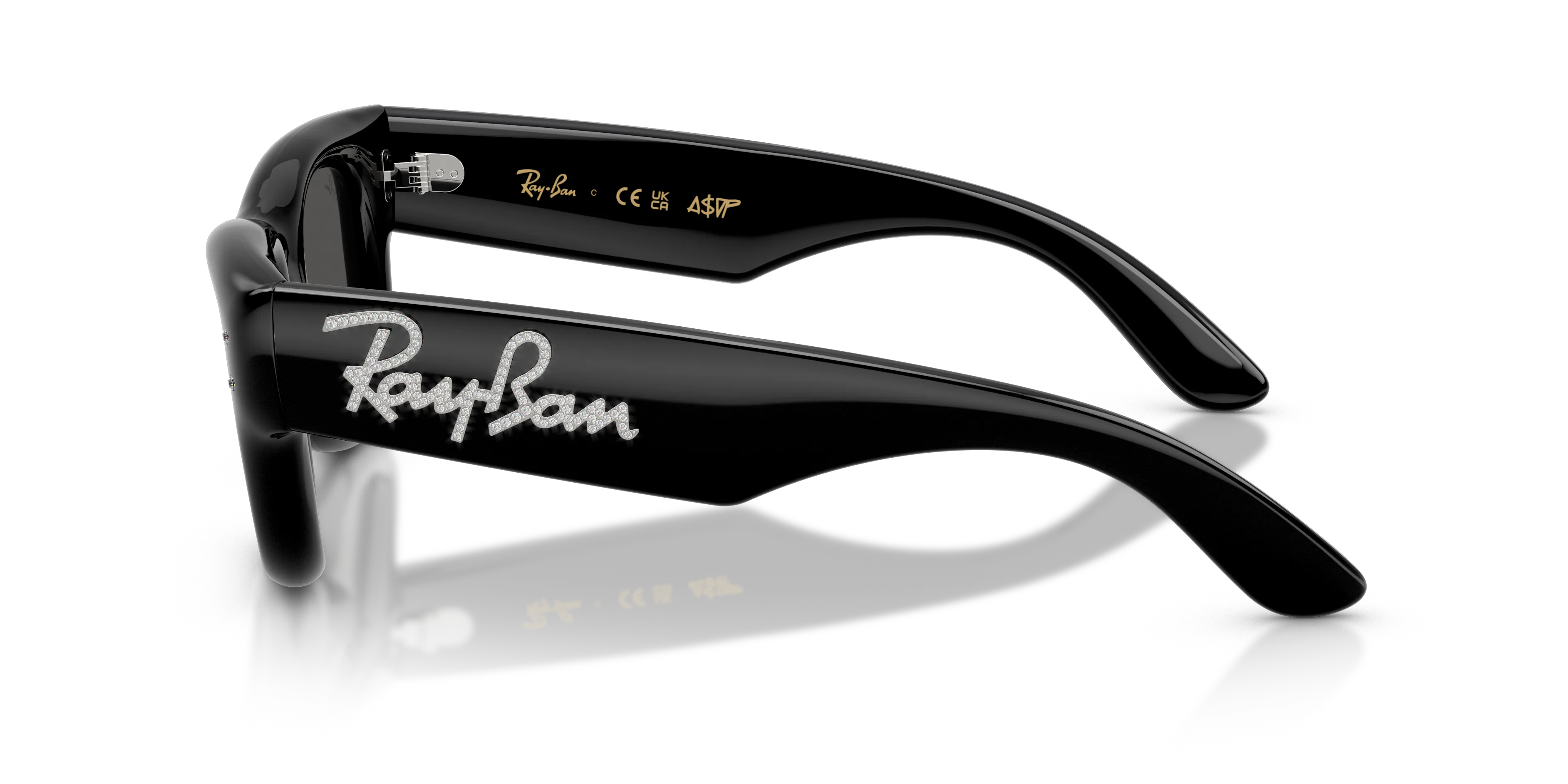 Ray - Ban RB4940B WAYFARER PUFFER 686487 Occhiali da sole Nylon Nero Squadrata Normale - immagine 4