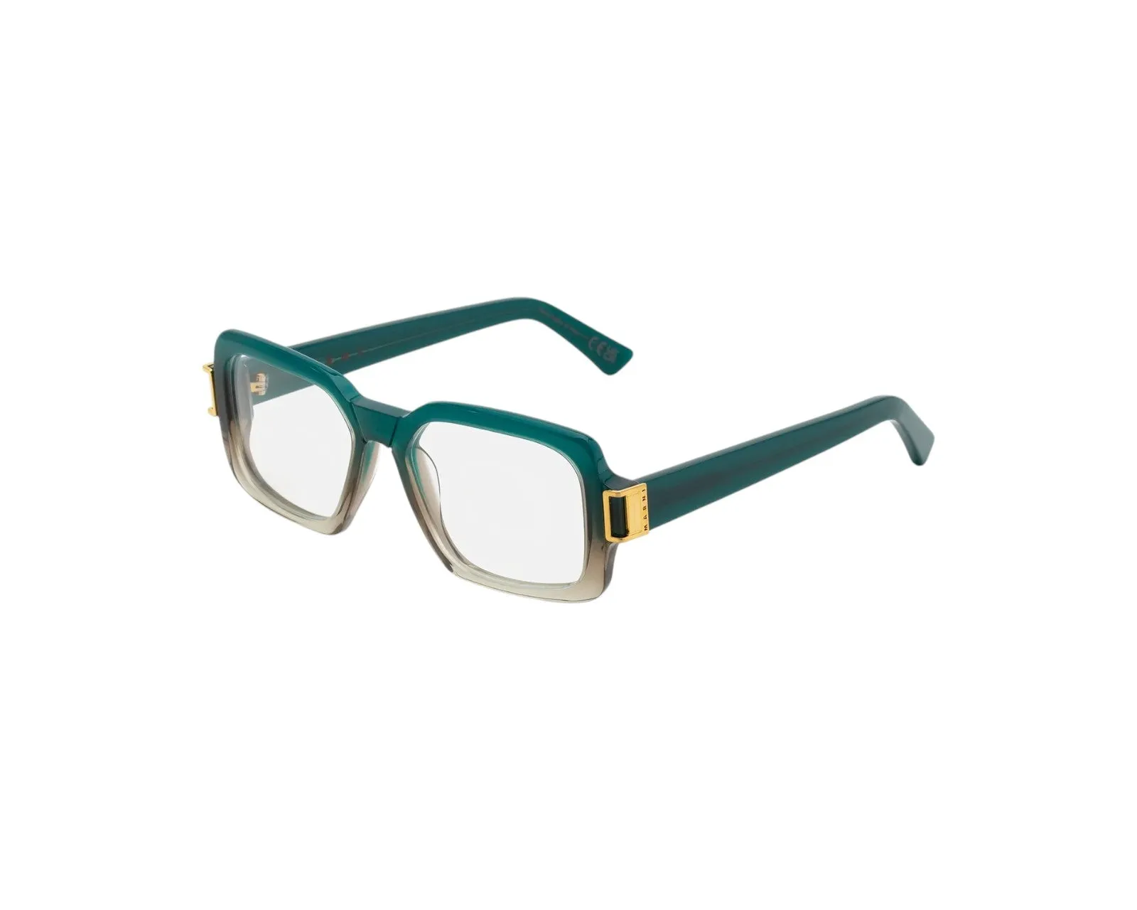 Marni 2SC Zamalek Optical Green Fade Montature da vista Acetato Verde Squadrata - immagine 1