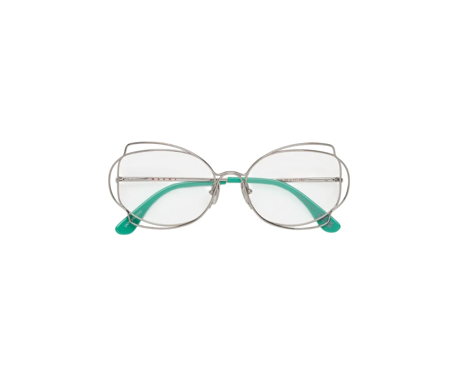 Marni UKR Route Of The Sun Optical Silver Montature da vista Metallo Argento Geometrica - immagine 2