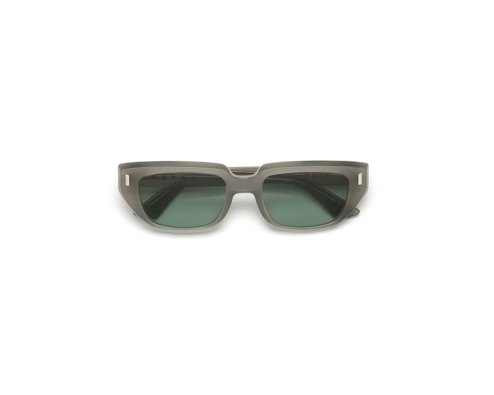 Marni 81E Etezea Light Grey Occhiali da sole Acetato Grigio Verde Cat Eye - immagine 2