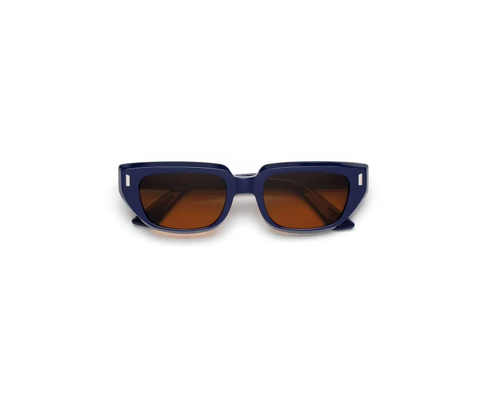 Marni UWF Etezea Deep Blue Occhiali da sole Acetato Blu Marrone Cat Eye - immagine 2
