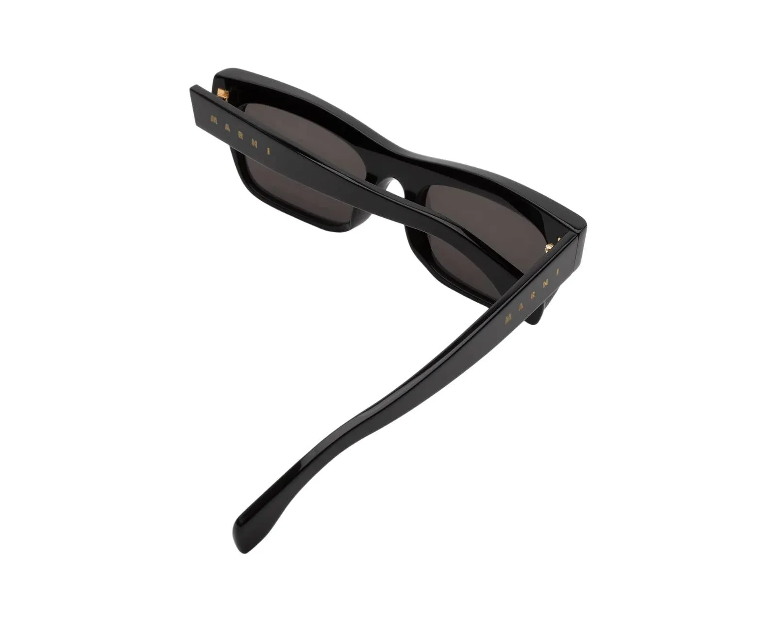 Marni 1GR Angdoa Black Occhiali da sole Acetato Nero Grigio Squadrata - immagine 3