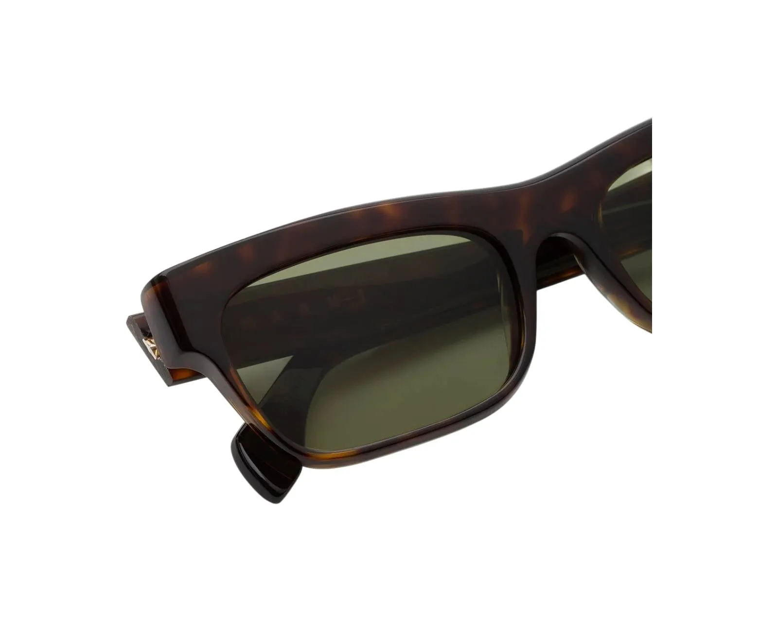Marni 92S Angdoa 3627 Occhiali da sole Acetato Havana Verde Squadrata - immagine 3