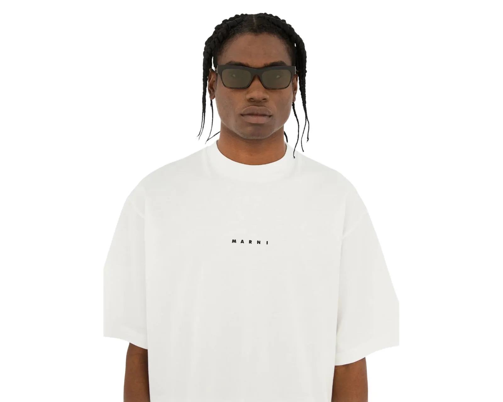 Marni 92S Angdoa 3627 Occhiali da sole Acetato Havana Verde Squadrata - immagine 4
