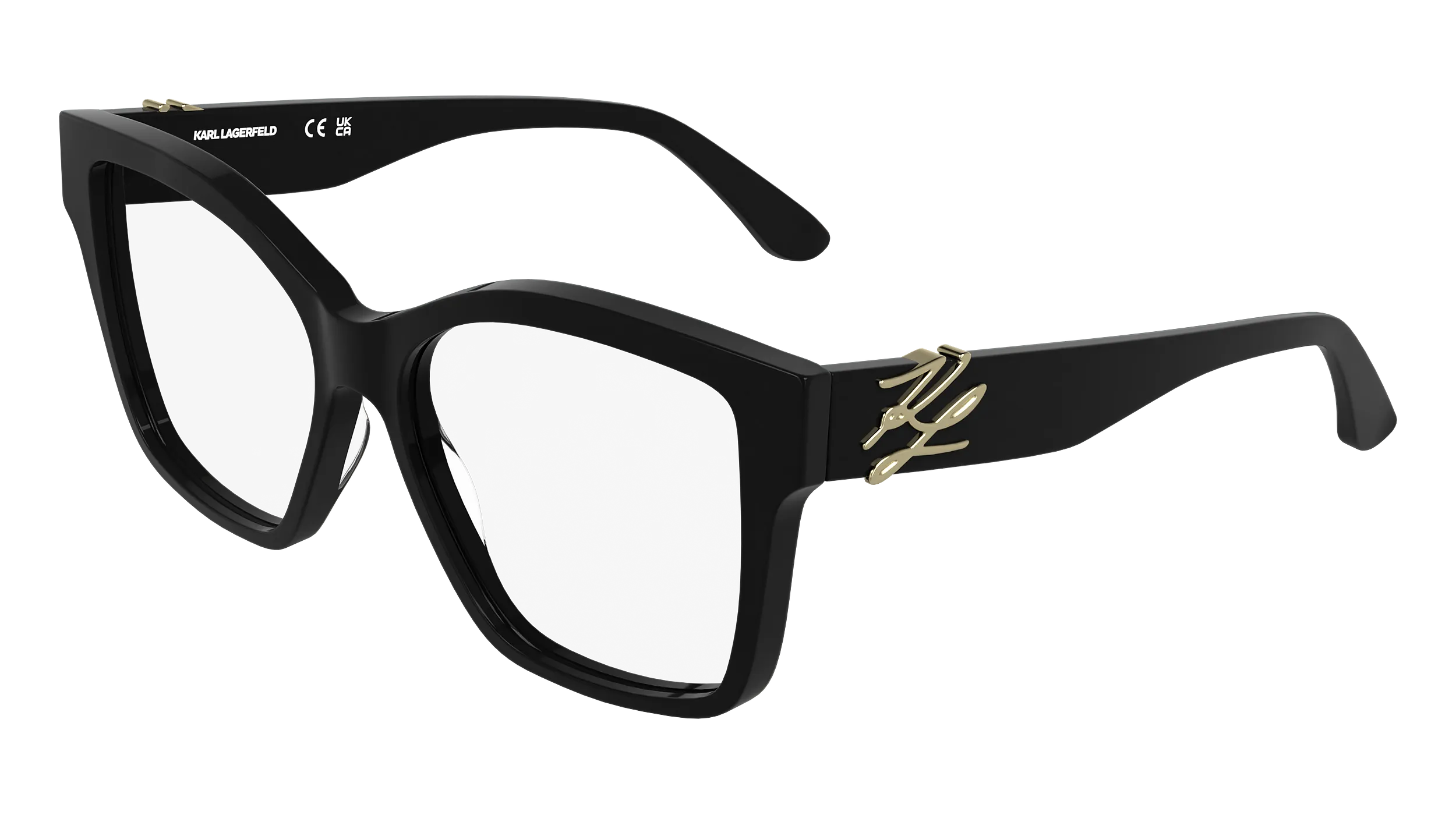 Karl Lagerfeld KL6215 001 Montature da vista Acetato Nero Squadrata Normale - immagine 1