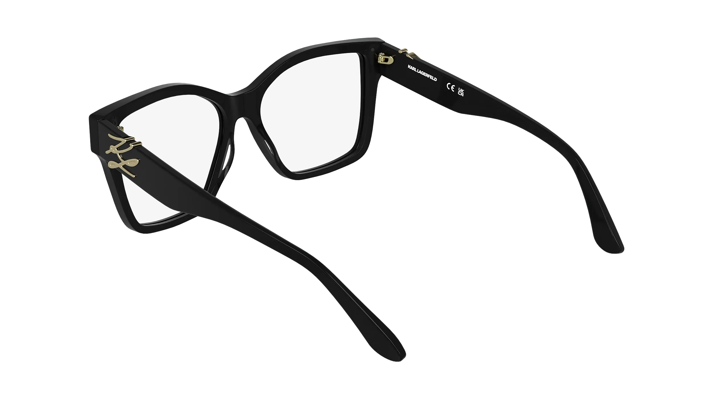 Karl Lagerfeld KL6215 001 Montature da vista Acetato Nero Squadrata Normale - immagine 4