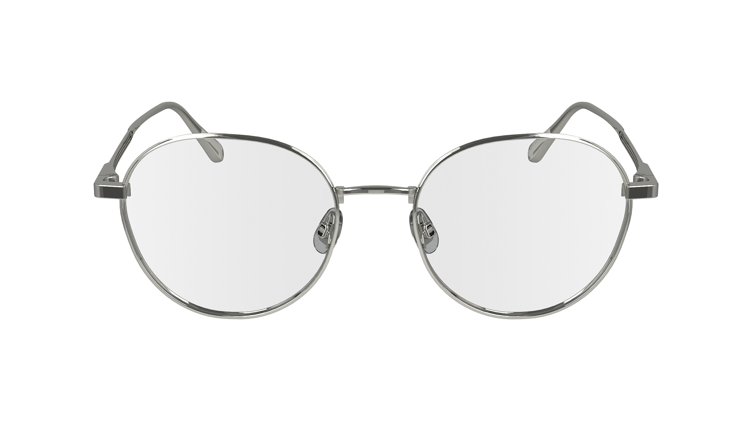Calvin Klein CK24101N 045 Montature da vista Metallo Argento Geometrica Normale - immagine 2