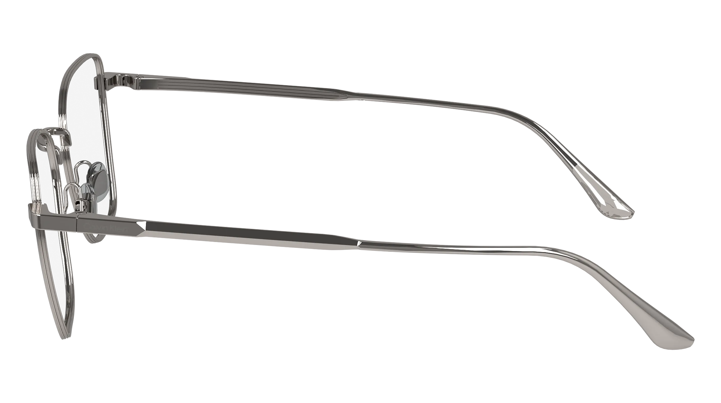 Calvin Klein CK24102N 070 Montature da vista Metallo Rutenio Squadrata Normale - immagine 3