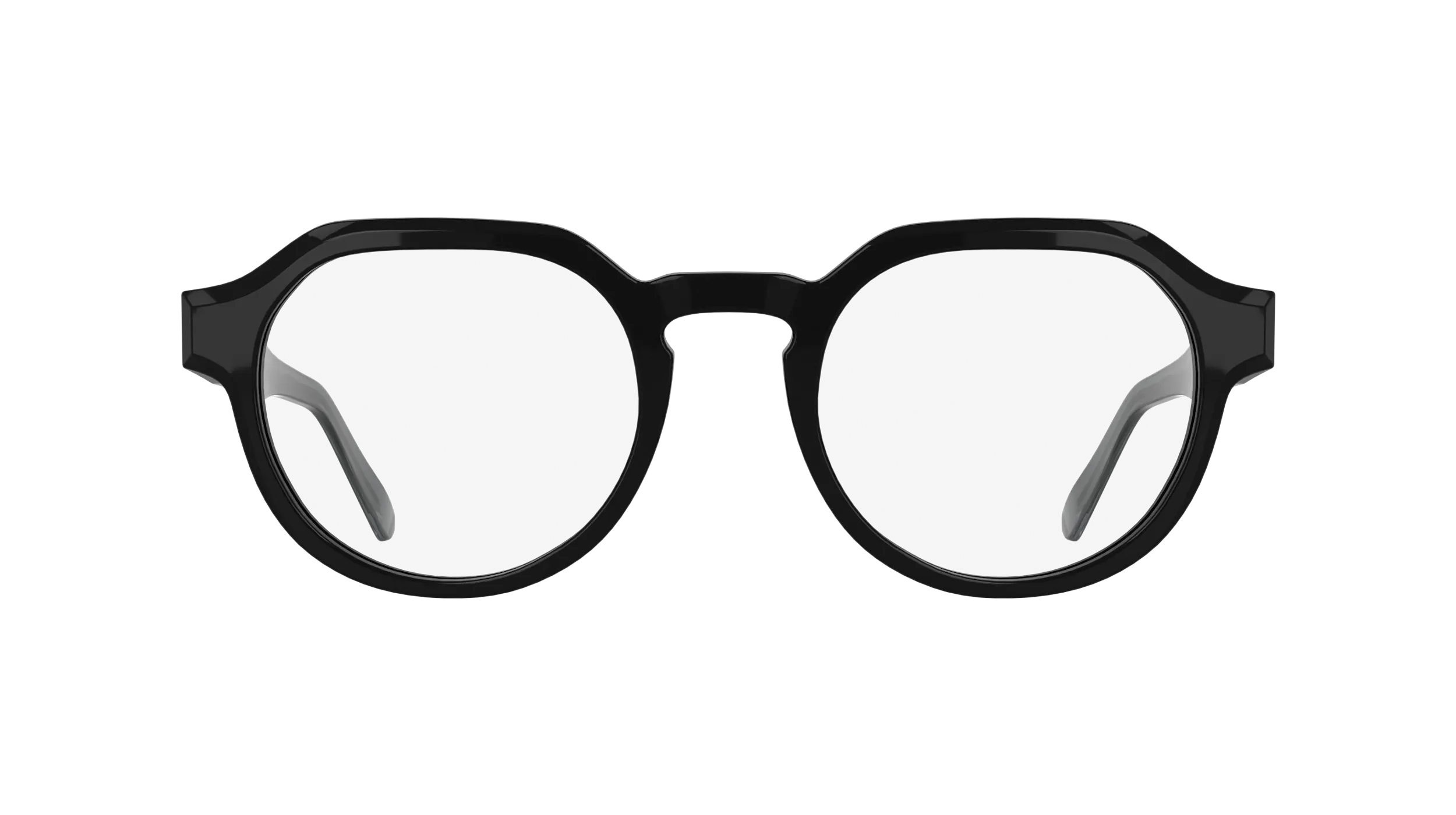 Calvin Klein CK25545 001 Montature da vista Acetato Nero Geometrica Normale - immagine 2