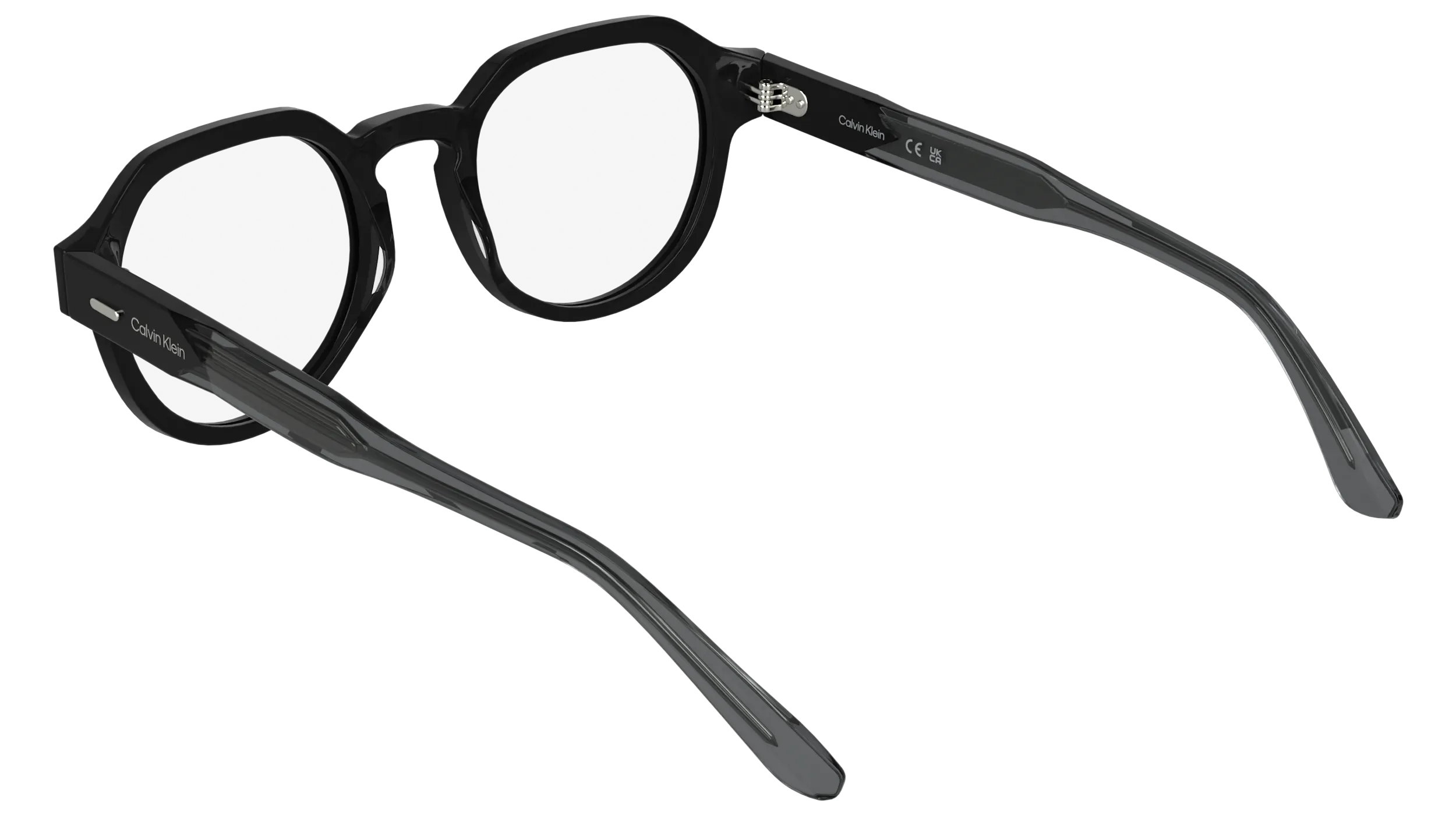 Calvin Klein CK25545 001 Montature da vista Acetato Nero Geometrica Normale - immagine 4