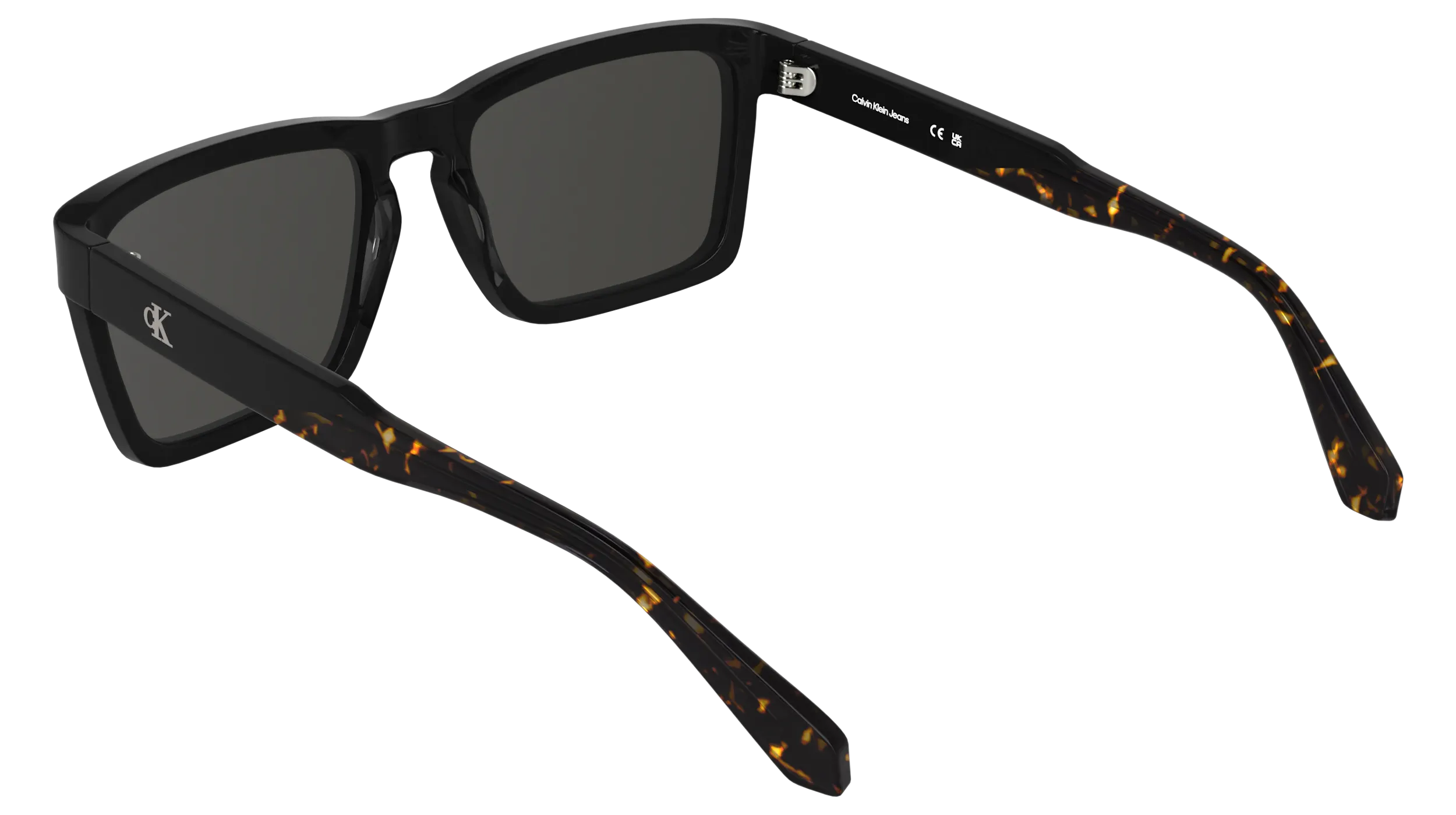 Calvin Klein CKJ25617S 001 Occhiali da sole Acetato Nero Fumo Squadrata Normale - immagine 4