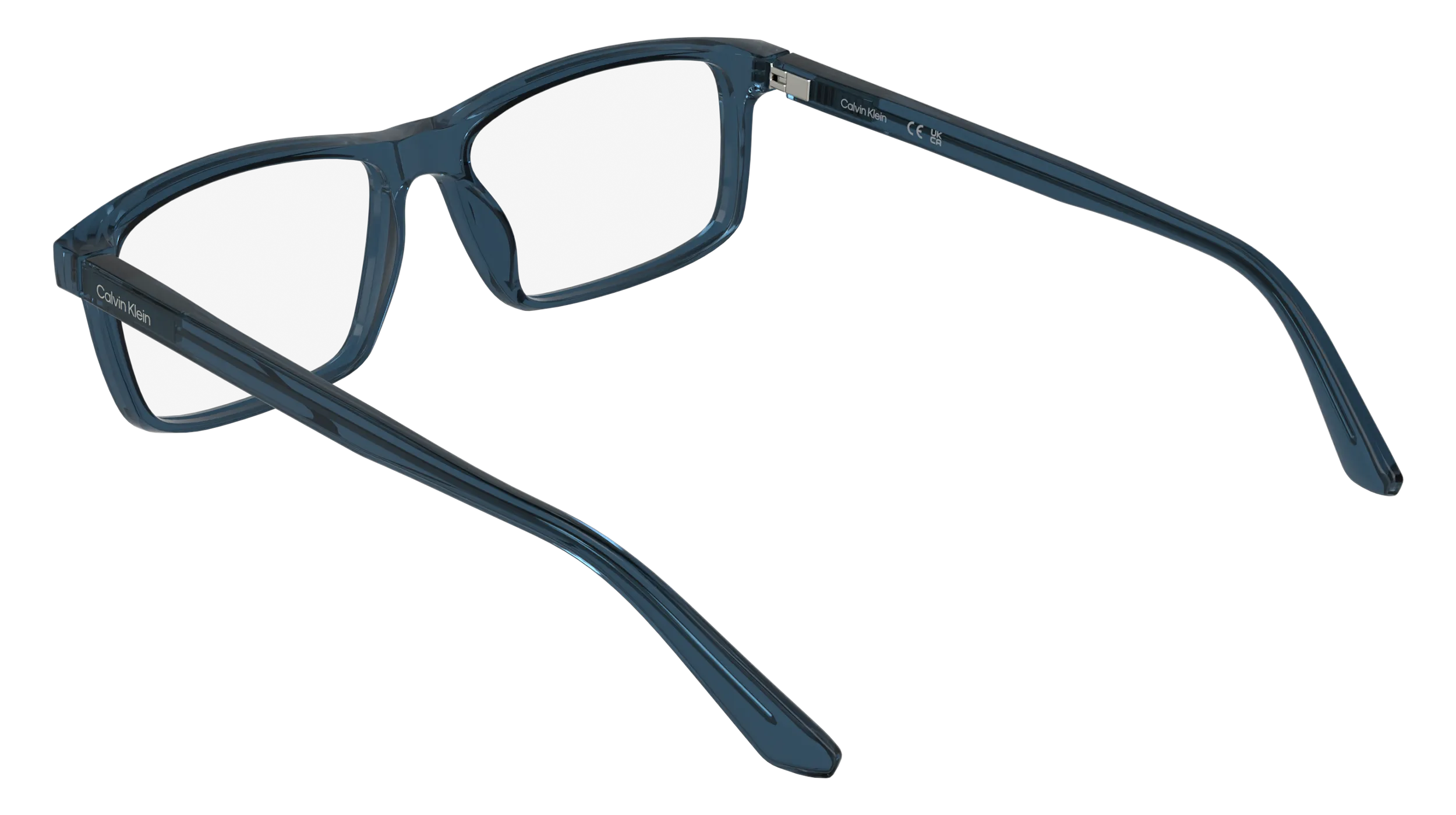 Calvin Klein CK25546 400 Montature da vista Bio-iniettato Blu Squadrata Normale - immagine 4