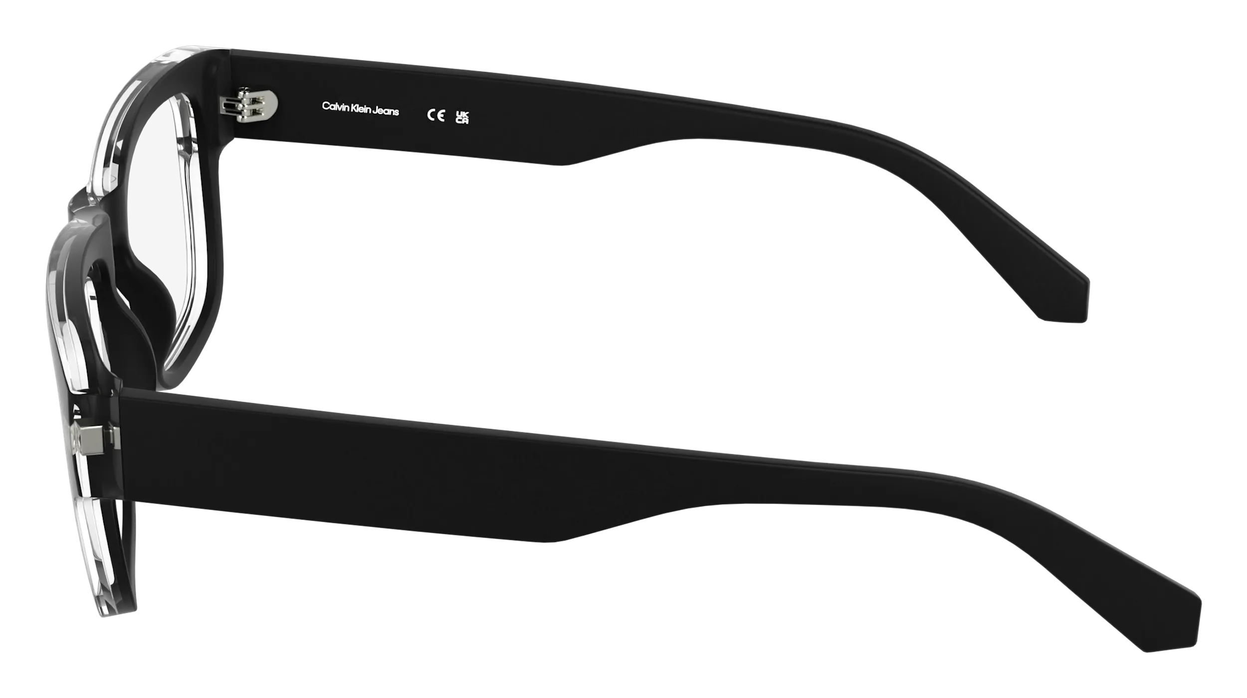 Calvin Klein CKJ25627 001 Montature da vista Bio-iniettato Nero Squadrata Normale - immagine 3