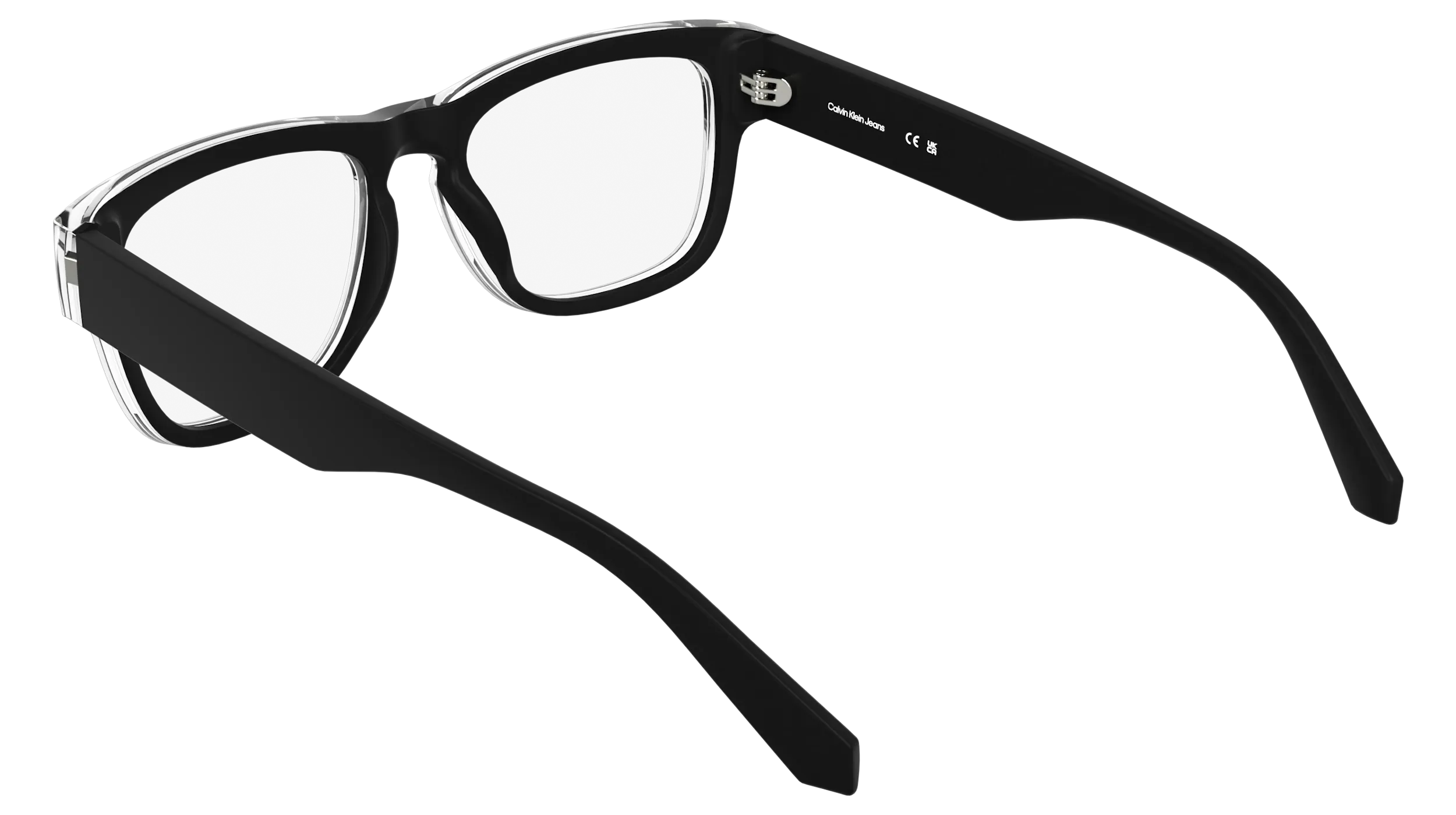 Calvin Klein CKJ25627 001 Montature da vista Bio-iniettato Nero Squadrata Normale - immagine 4