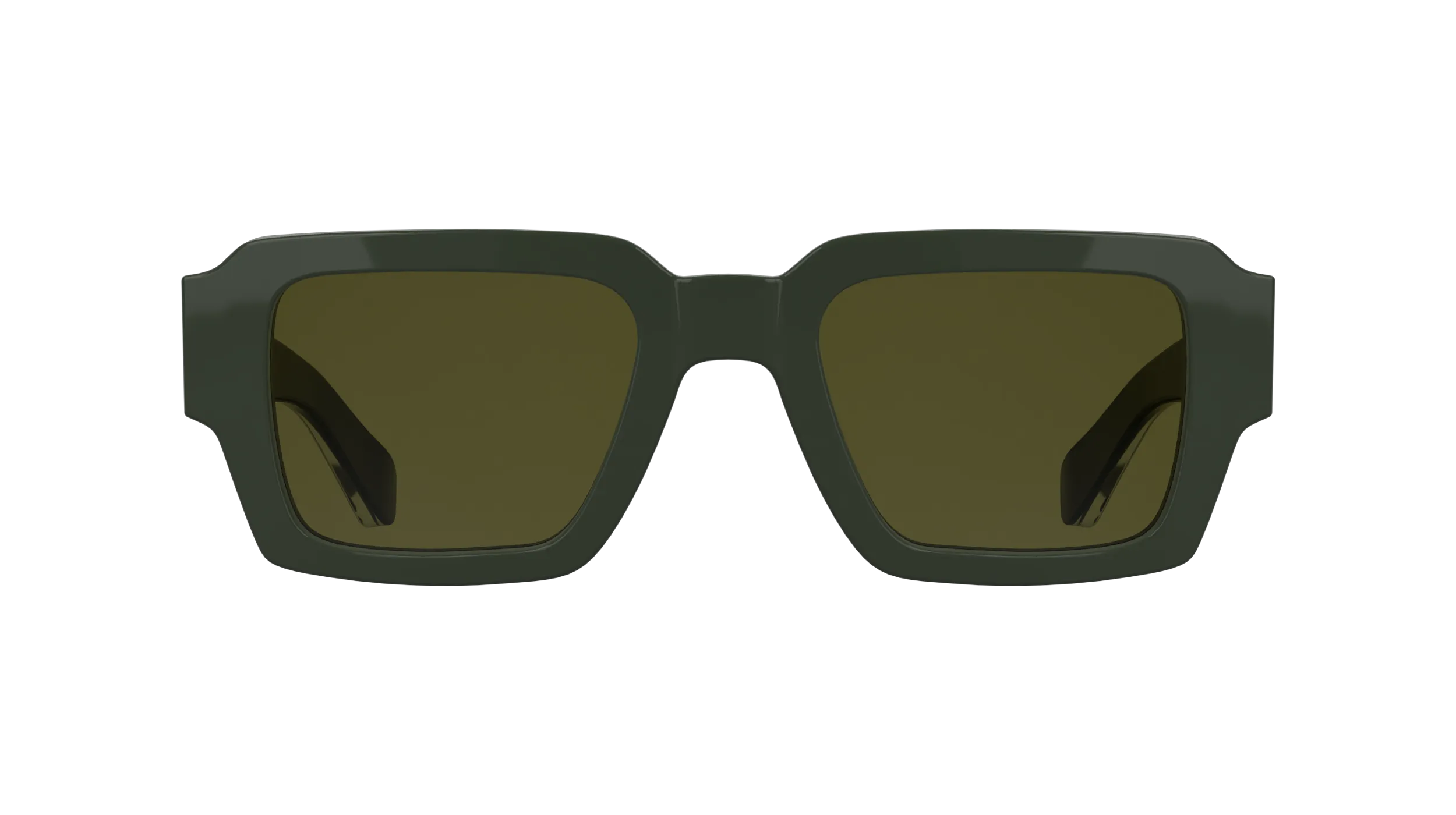 Calvin Klein CK25538S 330 Occhiali da sole Acetato Verde Marrone Squadrata Normale - immagine 2