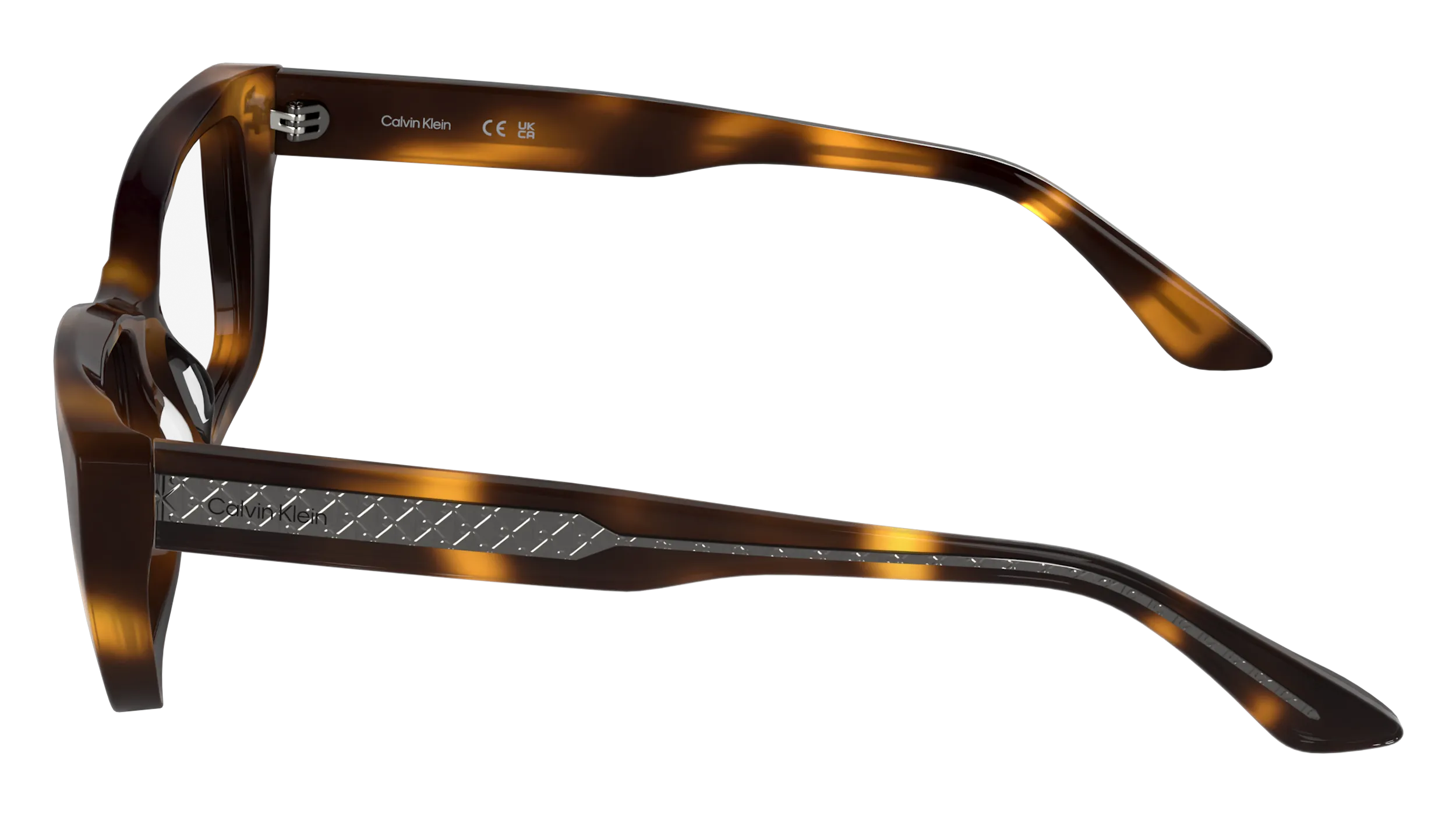 Calvin Klein CK25549 240 Montature da vista Acetato Havana Cat Eye Normale - immagine 3